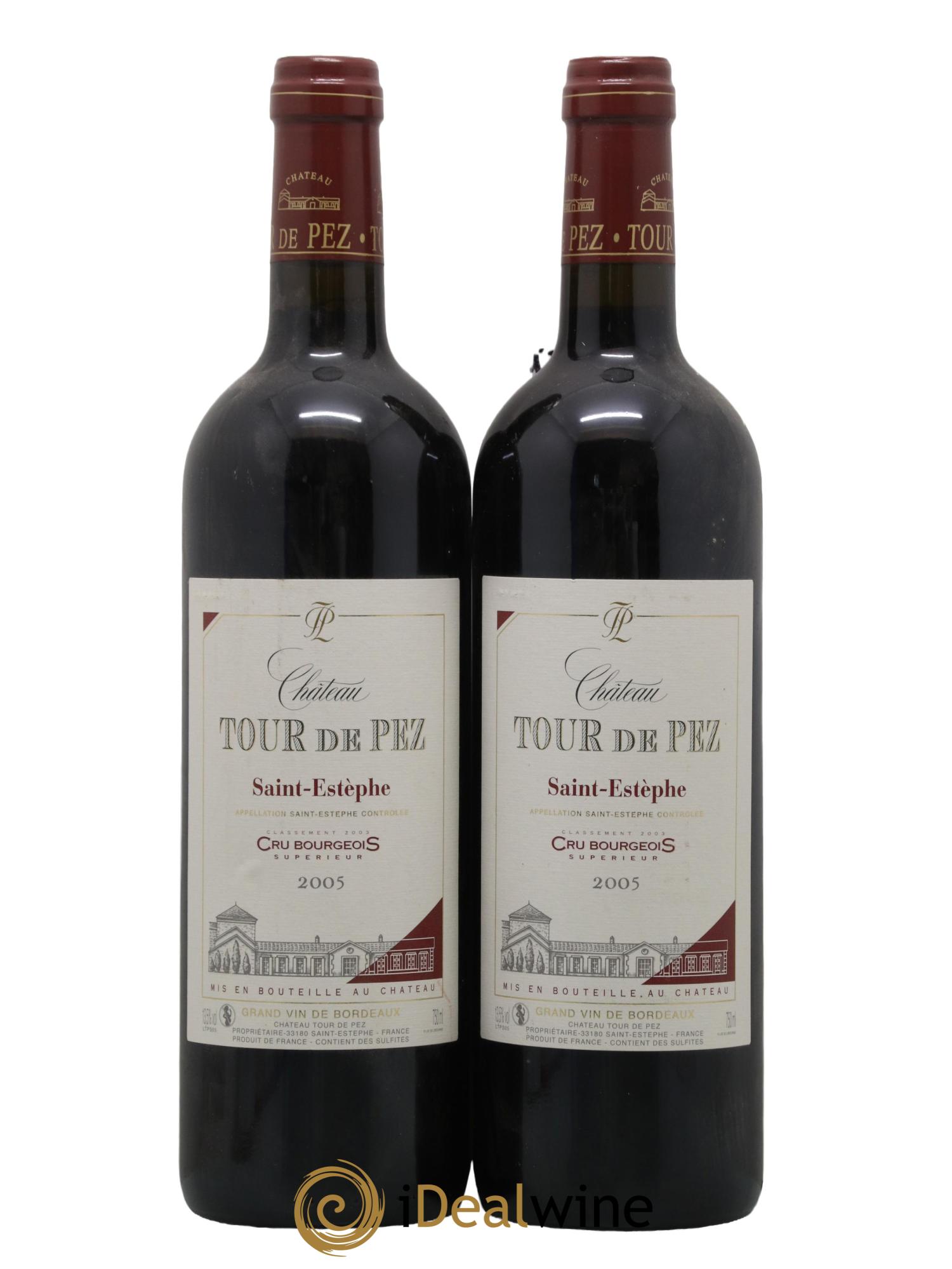 Château Tour de Pez Cru Bourgeois 2005 - Lot de 2 bouteilles - 0