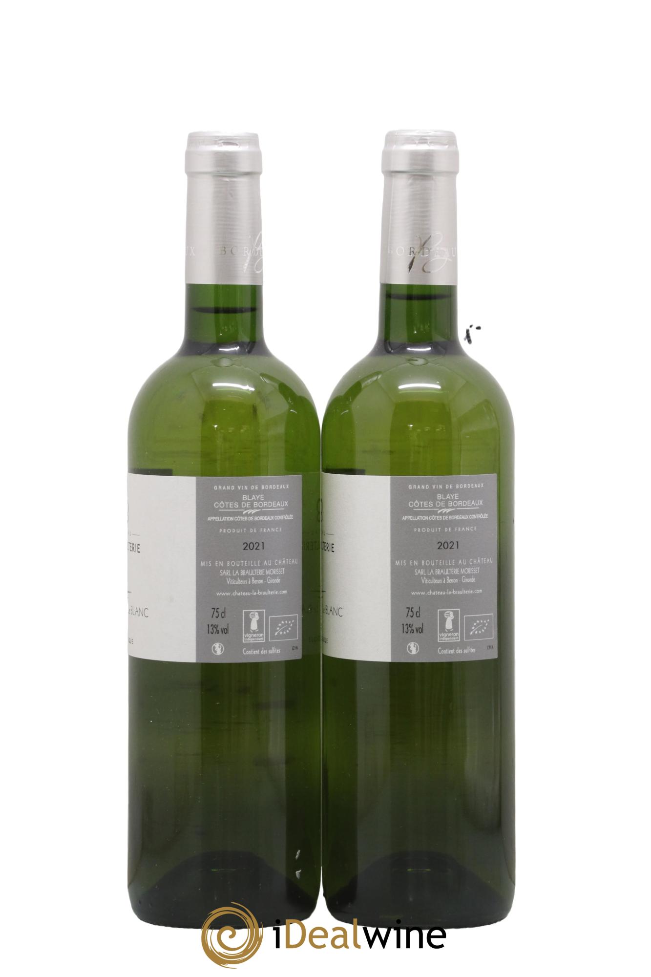 Bordeaux Blaye Côtes de Bordeaux Château La Braulterie 2021 - Lot de 2 bouteilles - 1