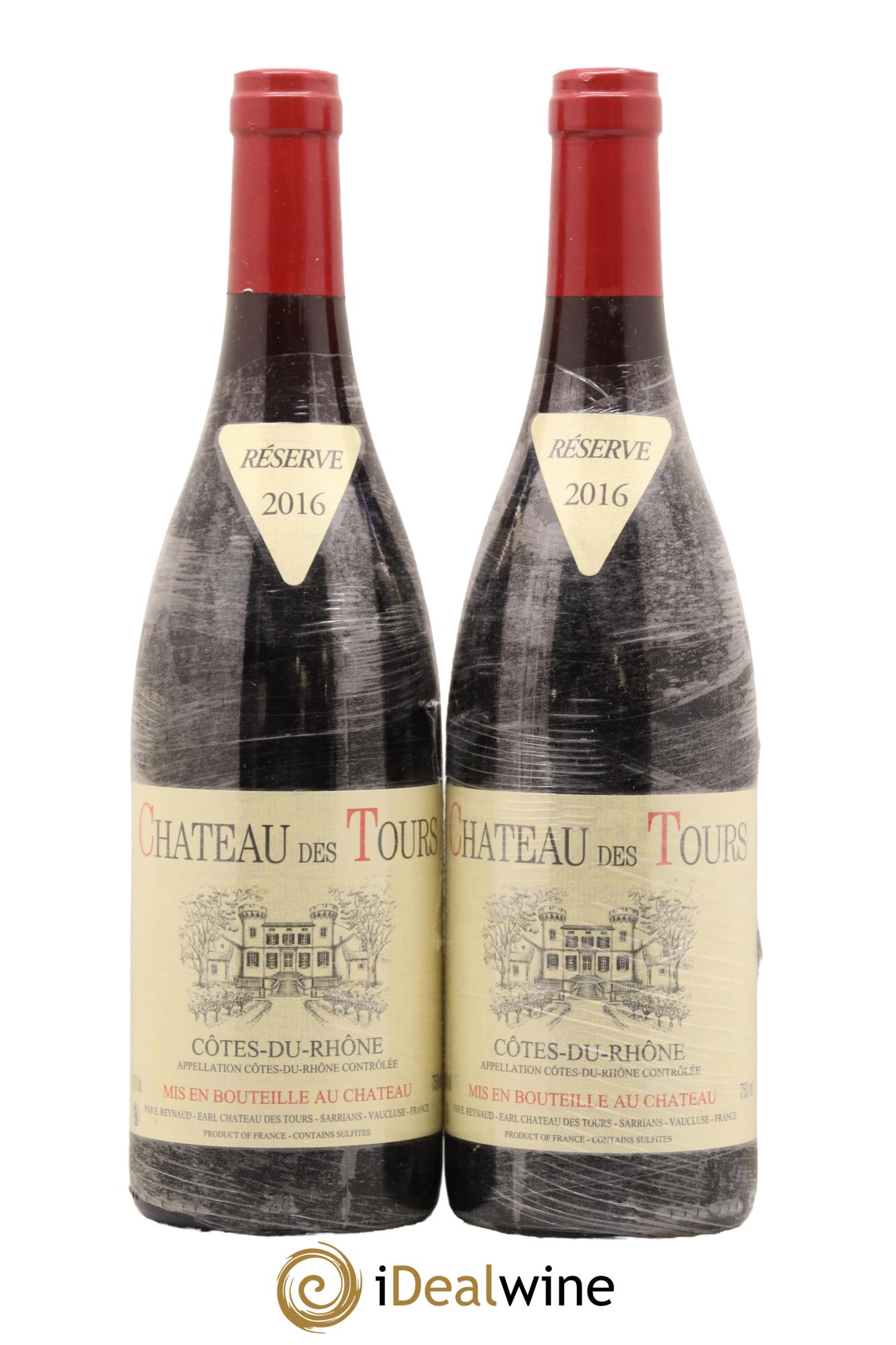 Côtes-du-Rhône Château des Tours Emmanuel Reynaud 2016 - Lot de 2 bouteilles - 0