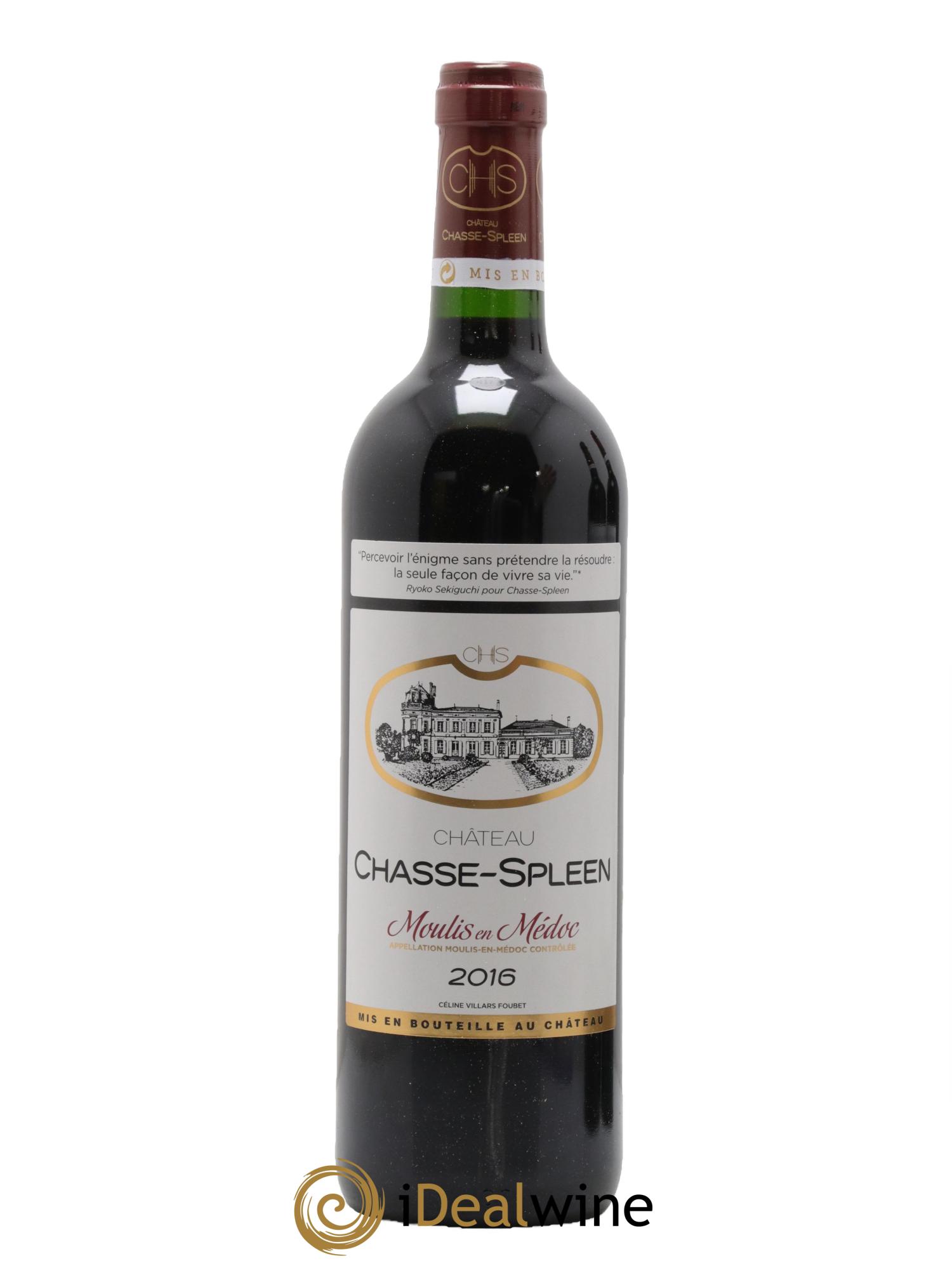 Château Chasse Spleen 2016 - Posten von 1 Flasche - 0
