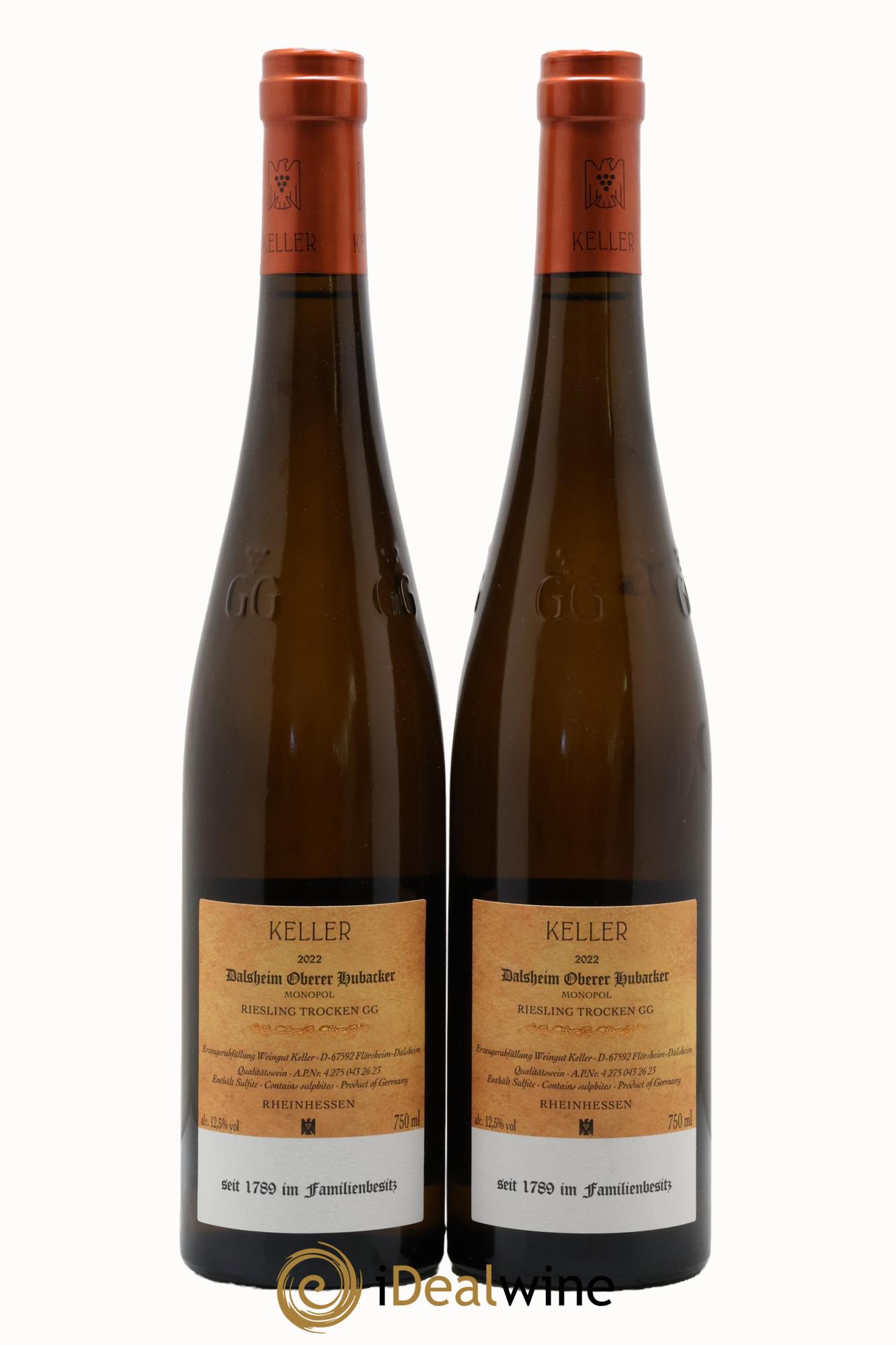 Riesling Trocken GG Oberer Hubacker Keller 2022 - Lot of 2 bottles - 1