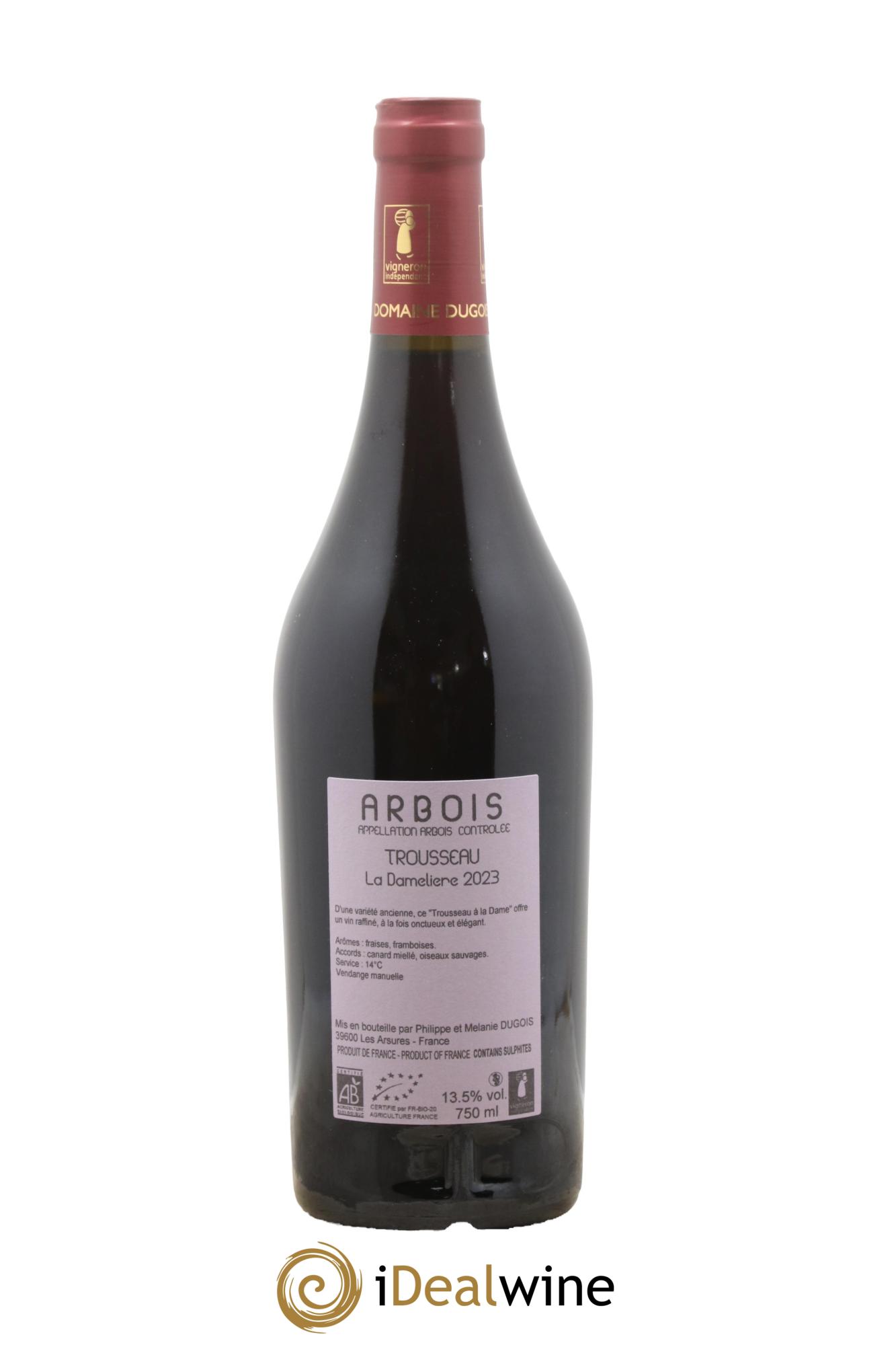 Arbois Trousseau Damelière Domaine Dugois 2023 - Posten von 1 Flasche - 1
