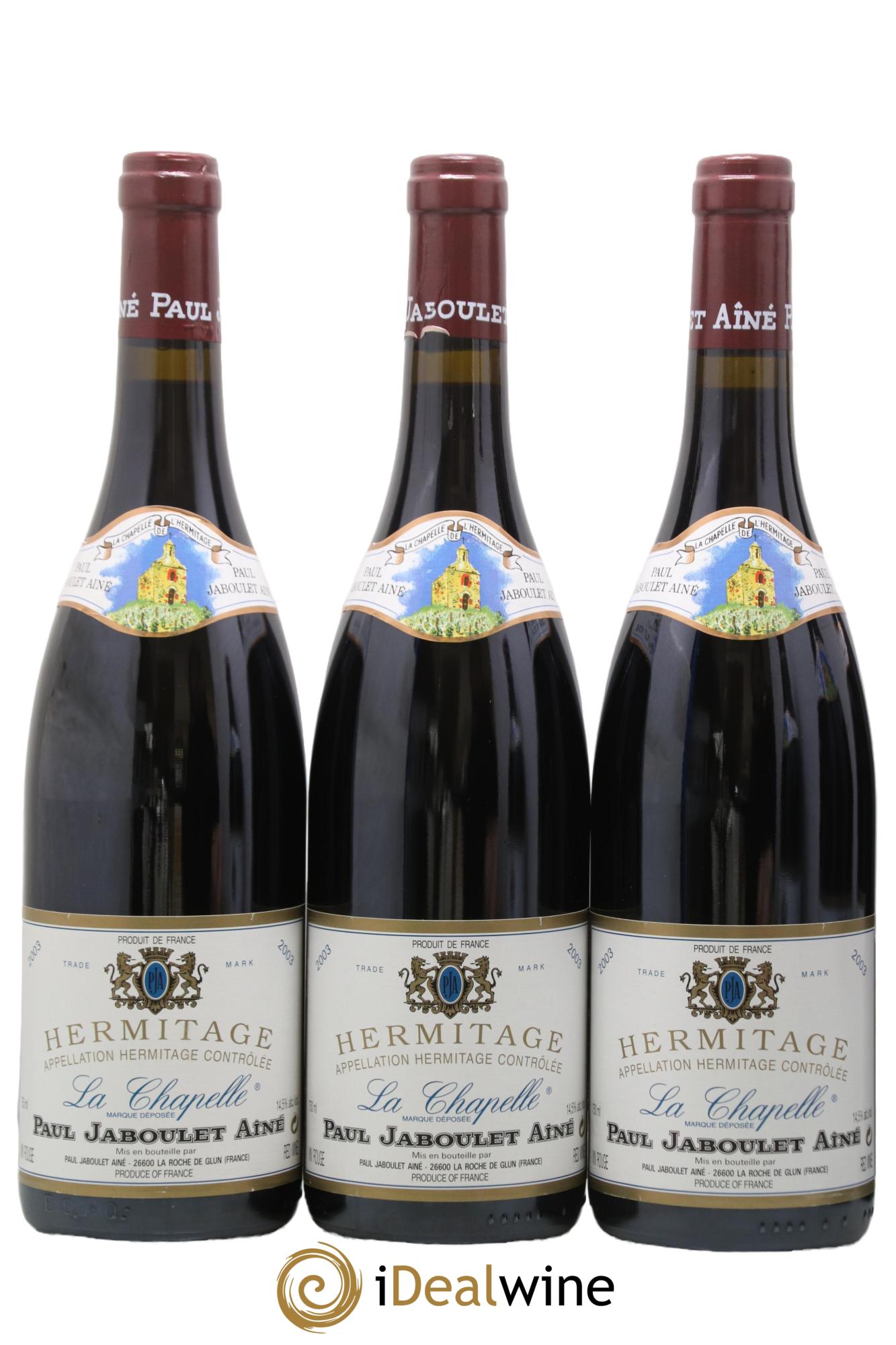 Hermitage La Chapelle Paul Jaboulet Ainé 2003 - Posten von 6 Flaschen - 1