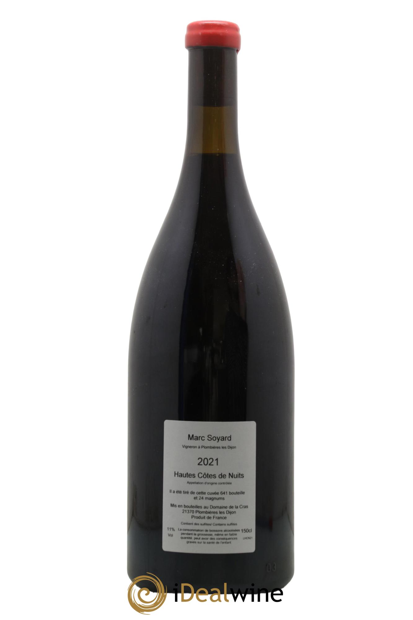 Hautes-Côtes de Nuits Domaine de la Cras - Marc Soyard 2021 - Lot de 1 magnum - 1