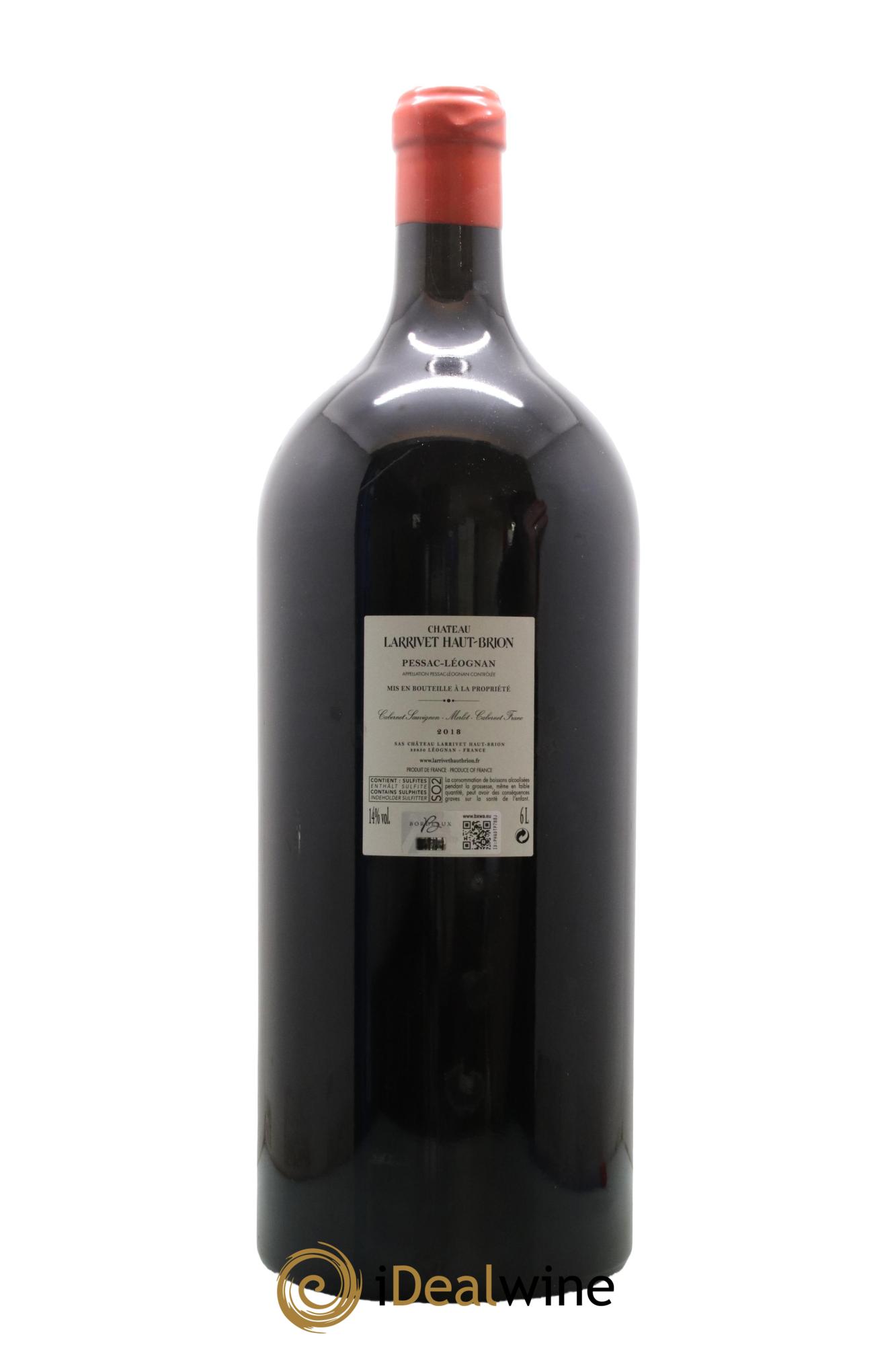 Château Larrivet Haut-Brion 2018 - Lot de 1 impériale - 1