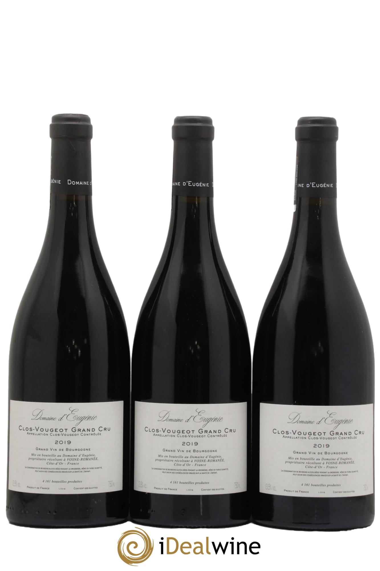 Clos de Vougeot Grand Cru Domaine René Engel - Domaine Eugénie 2019 - Lotto di 3 bottiglie - 1