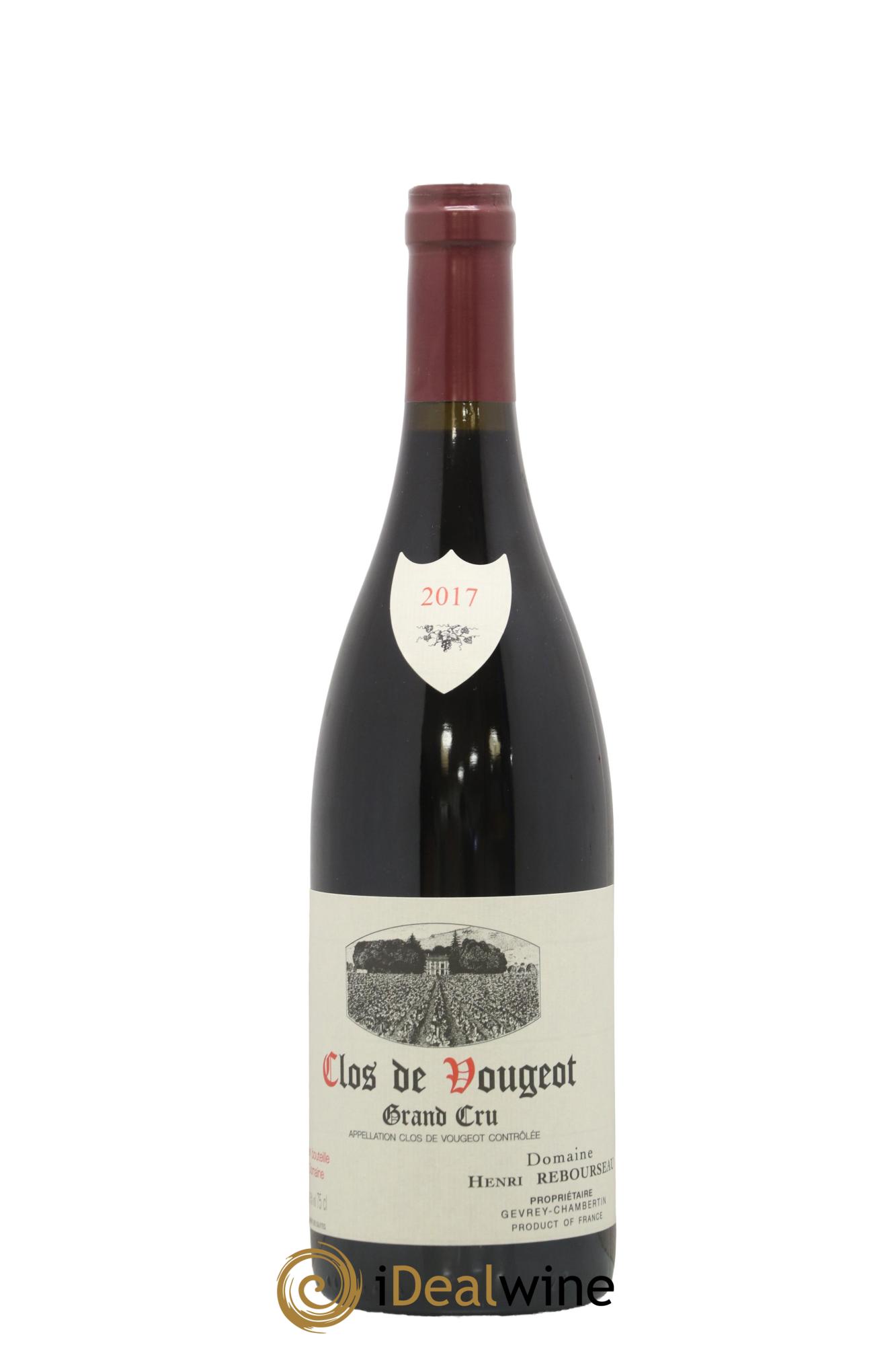 Clos de Vougeot Grand Cru Henri Rebourseau (Domaine) 2017 - Posten von 1 Flasche - 1