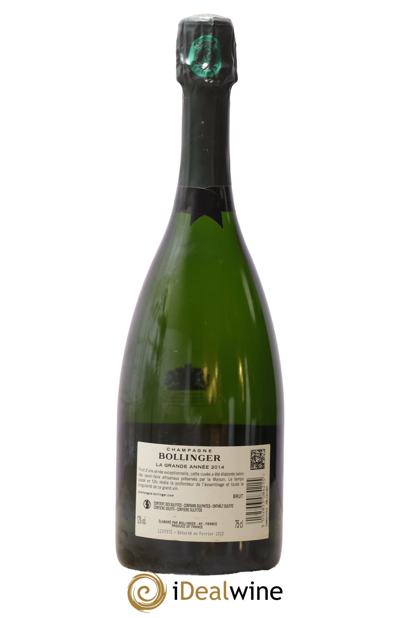 La Grande Année Brut Bollinger 2014 - Lot de 1 bouteille - 1