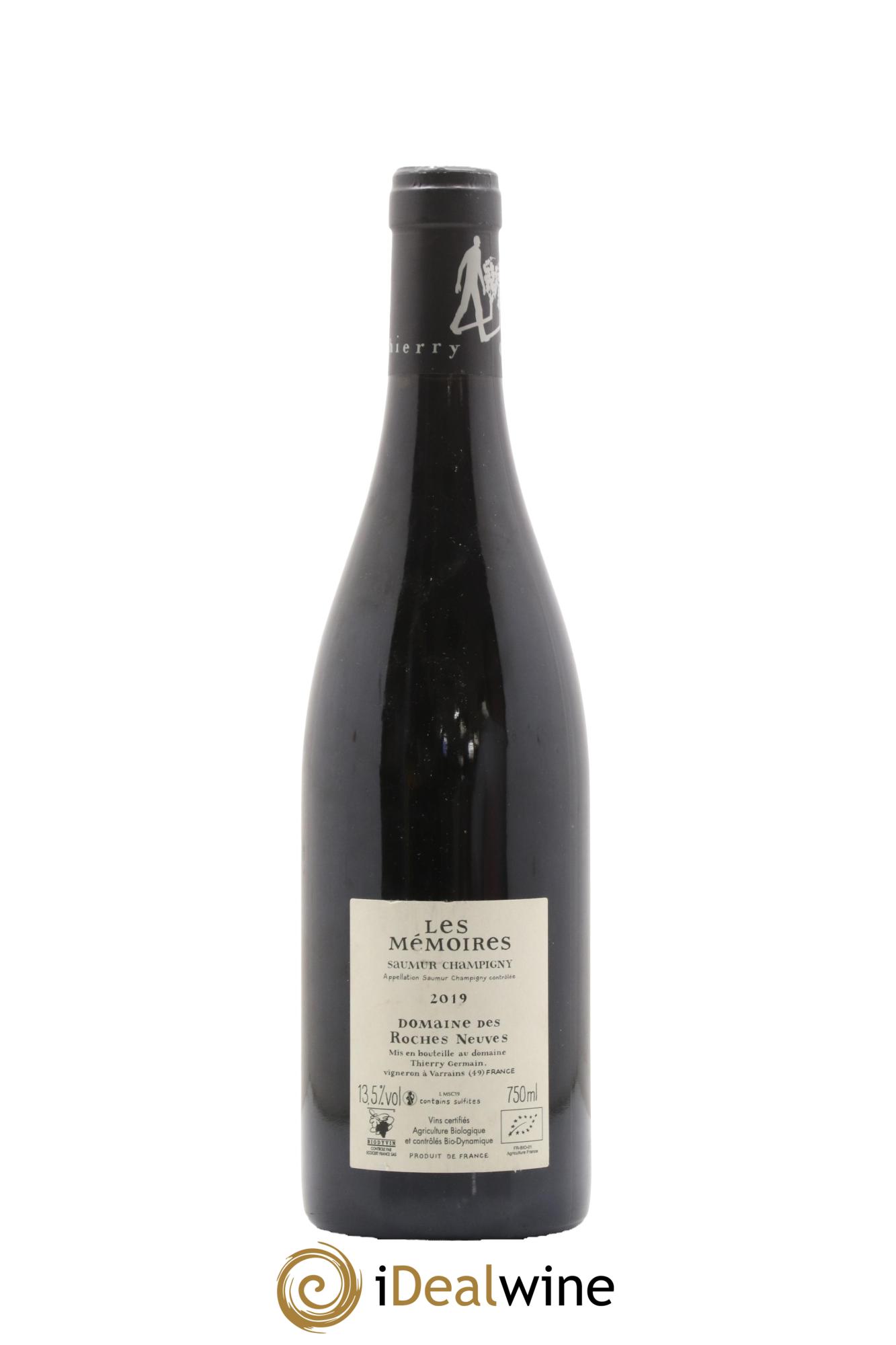 Saumur-Champigny Les Mémoires Domaine des Roches Neuves - Thierry Germain 2019 - Posten von 1 Flasche - 1