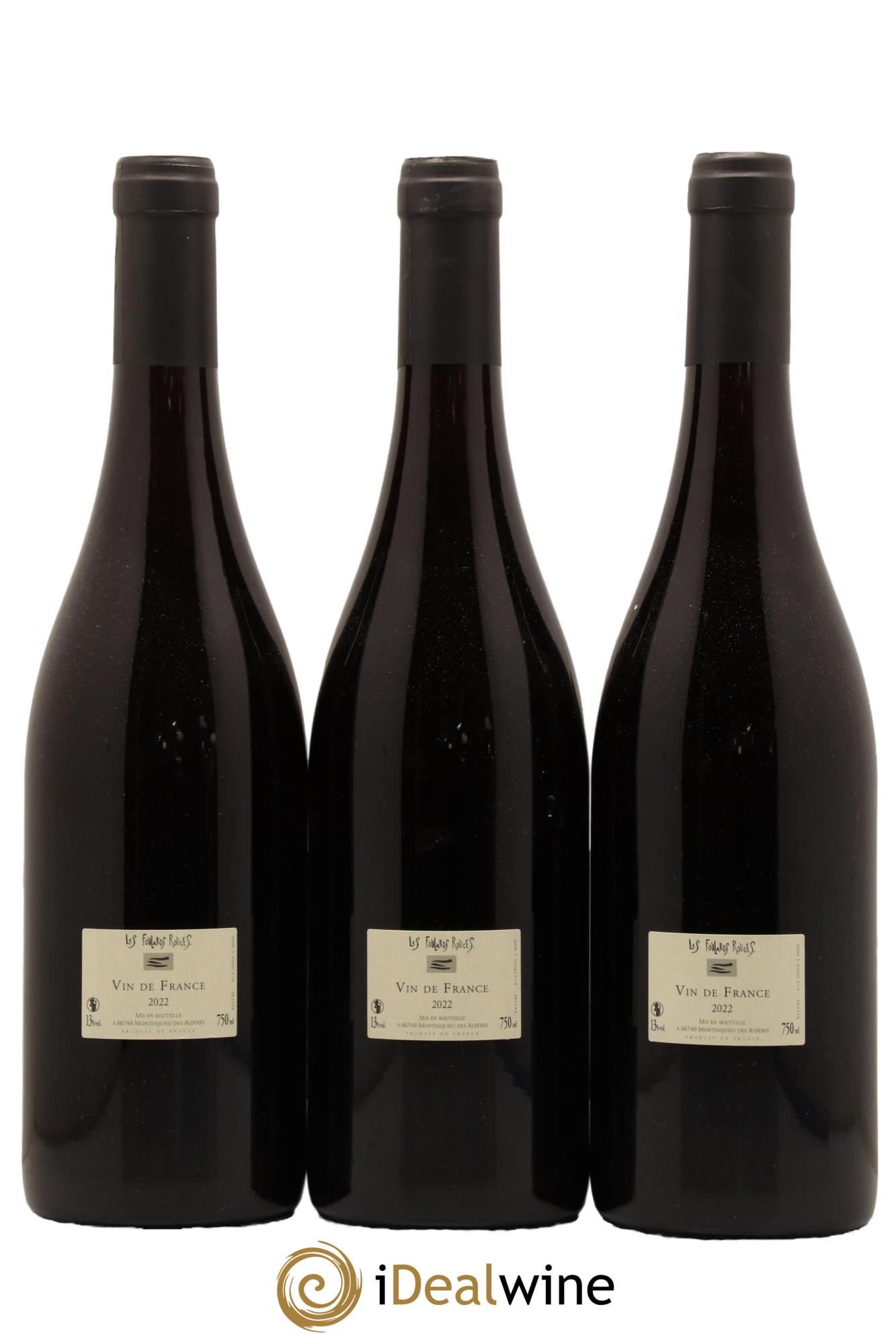 Vin de France La Soif du Mal Les Foulards Rouges 2022 - Lot de 3 bouteilles - 1