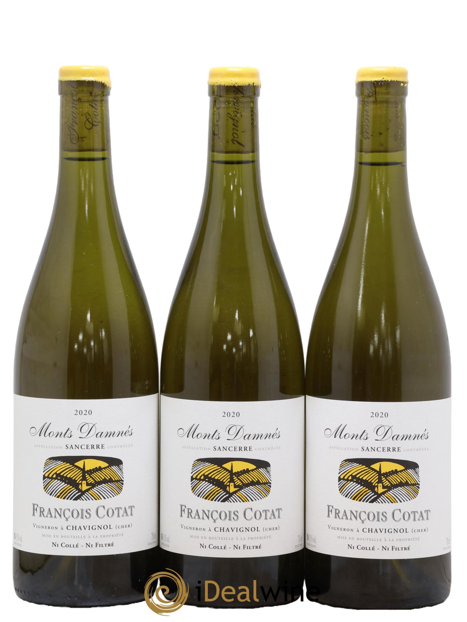 Sancerre Les Monts Damnés François Cotat 2020 - Lot de 3 bouteilles - 0