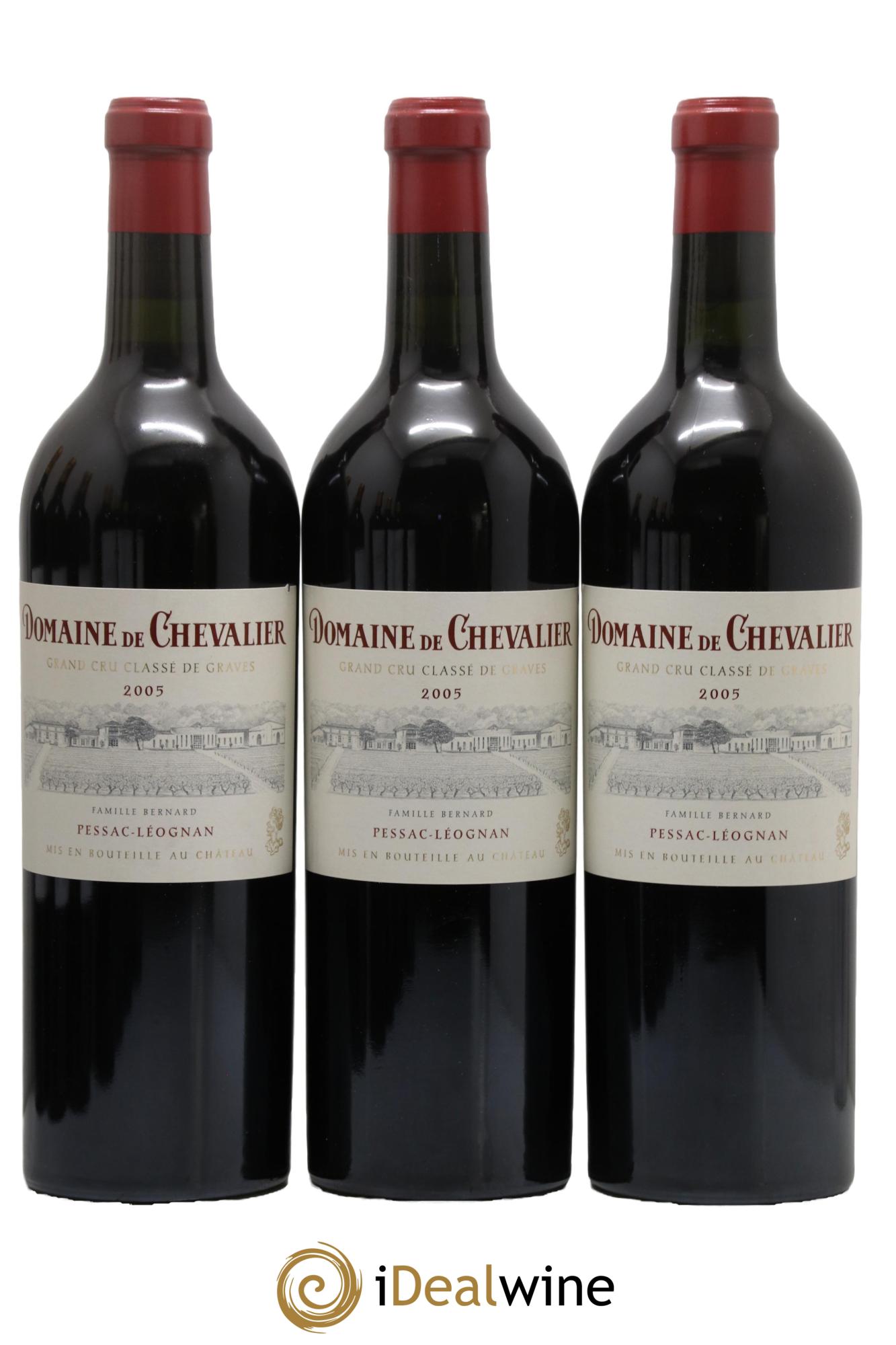 Domaine de Chevalier Cru Classé de Graves 2005 - Lot de 3 bouteilles - 0