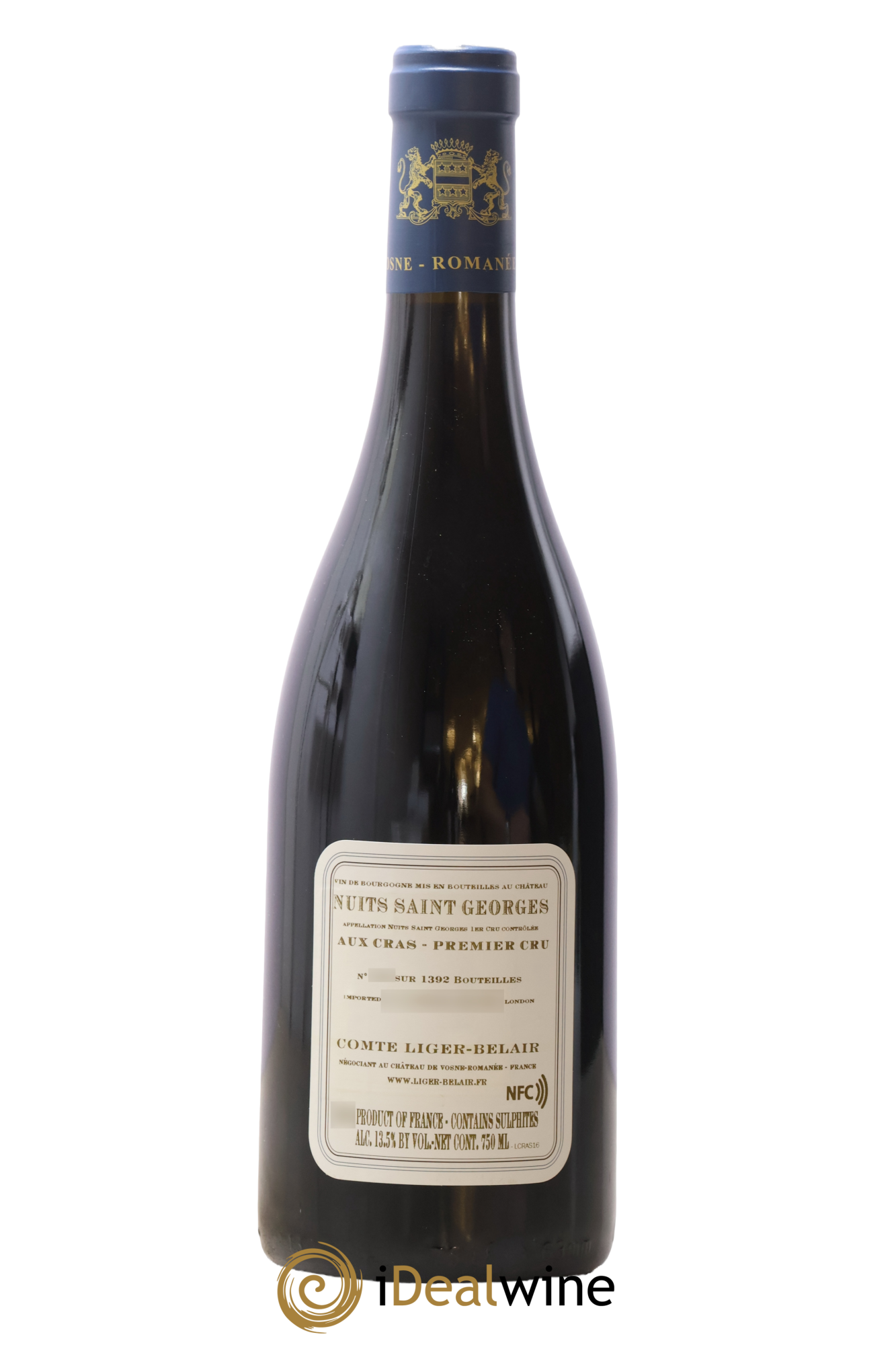 Nuits-Saint-Georges 1er Cru Aux Cras Comte Liger-Belair (Domaine du) 2016 - Lotto di 1 bottiglia - 1