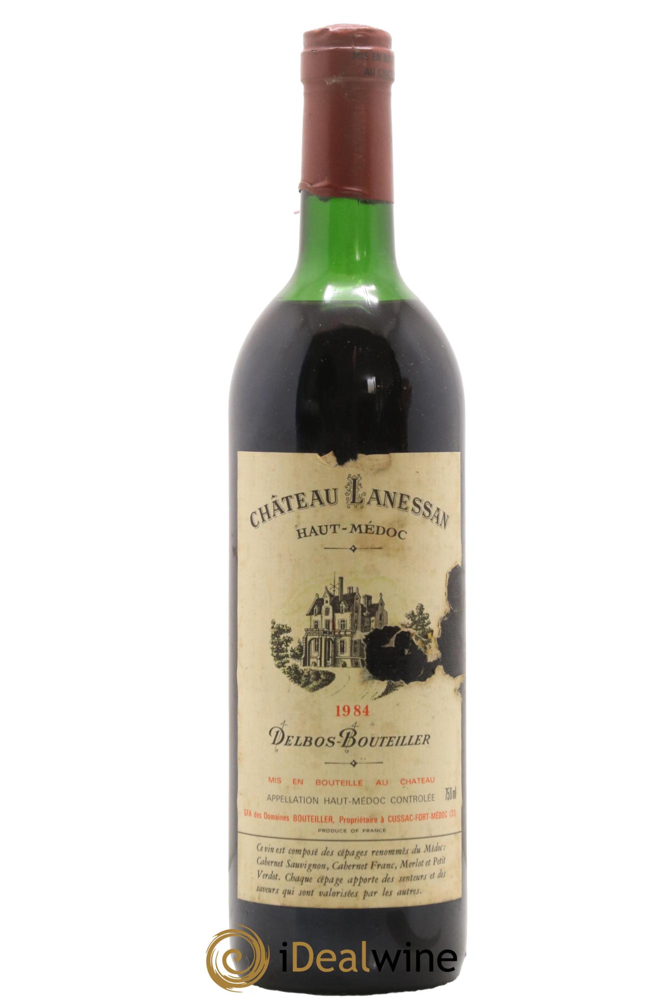 Château Lanessan Cru Bourgeois 1984 - Lot de 1 bouteille - 0