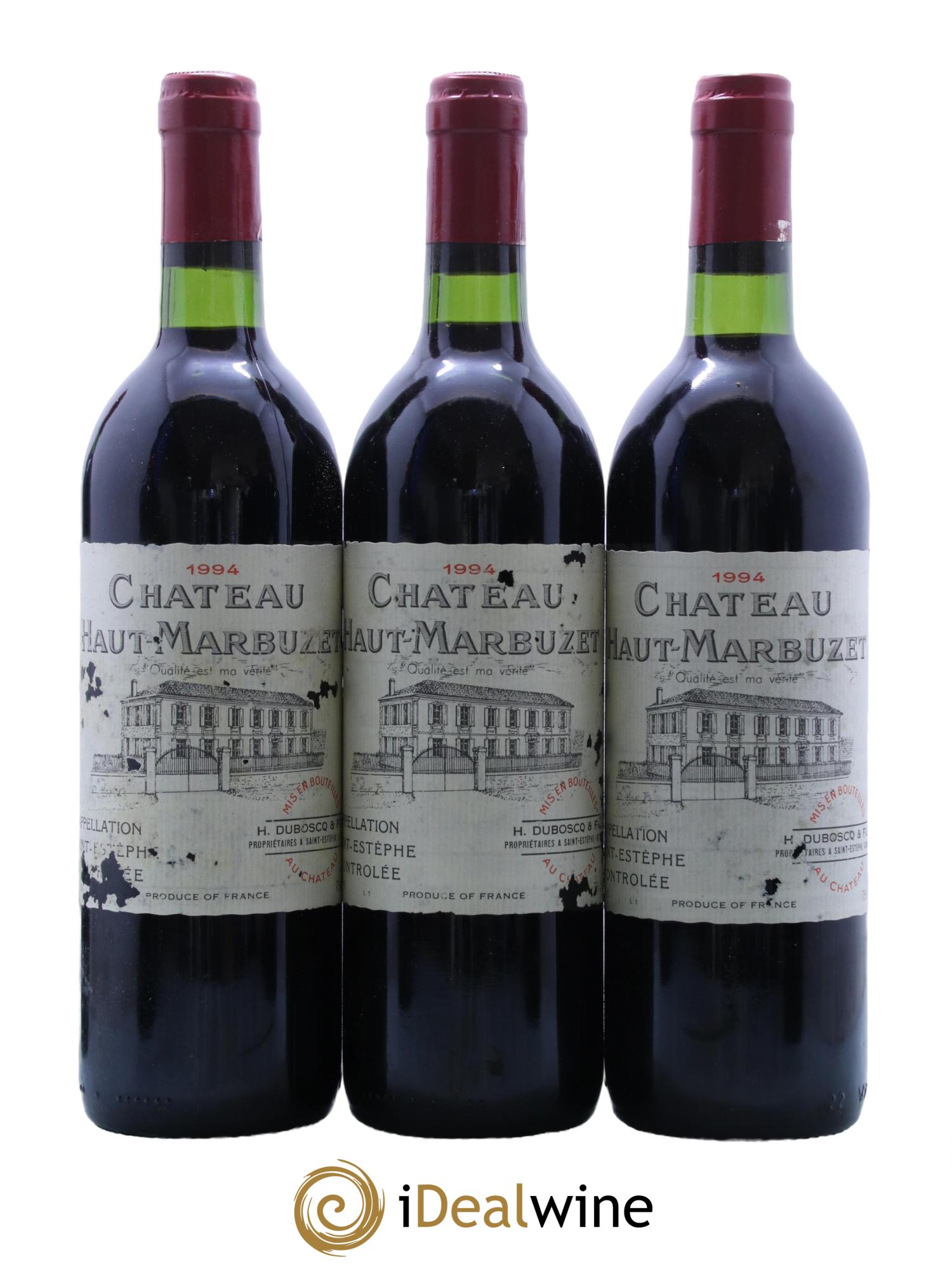 Château Haut Marbuzet 1994 - Lot de 12 bouteilles - 3
