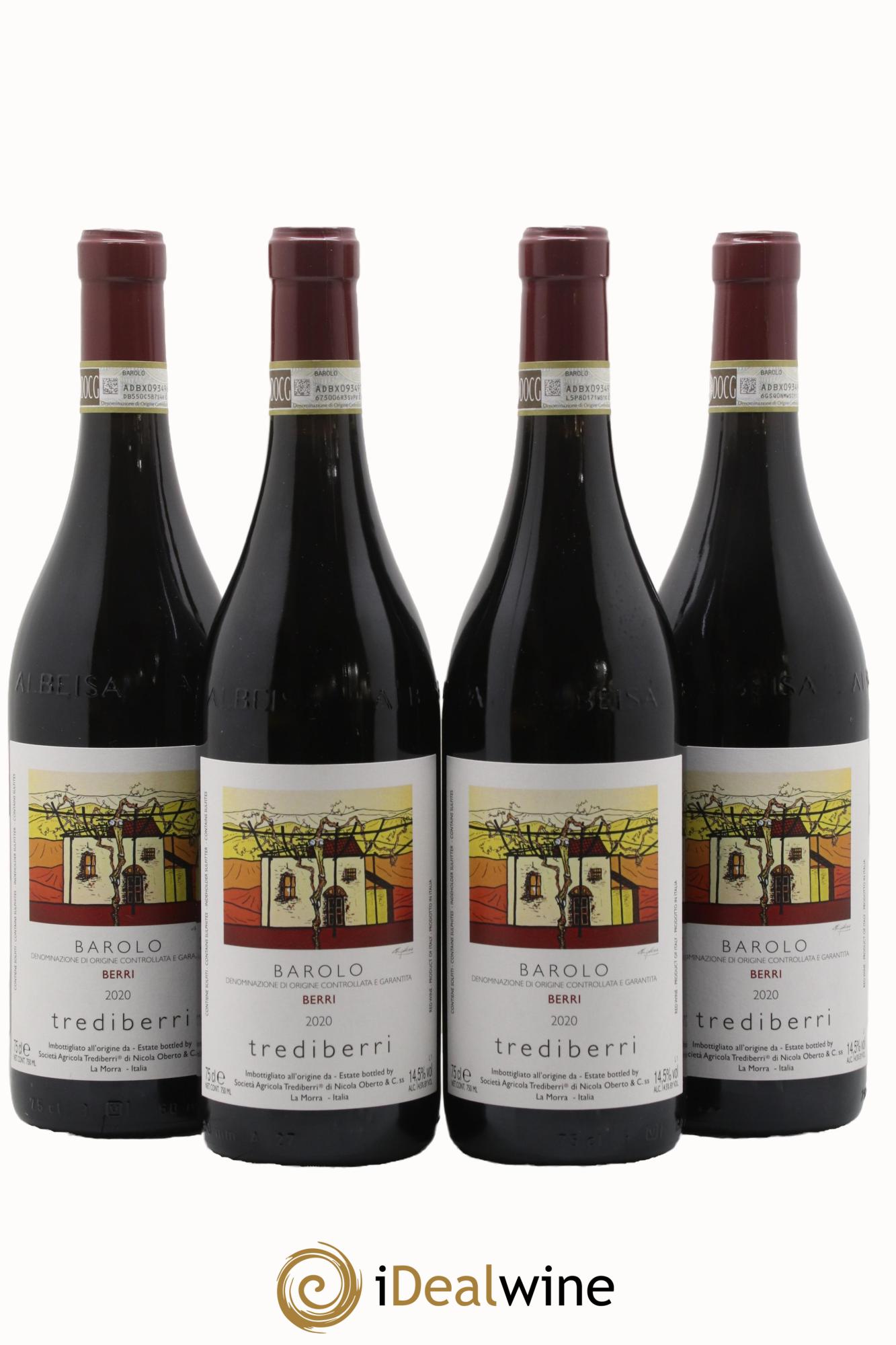 Barolo DOCG Berri Trediberri 2020 - Lotto di 4 bottiglie - 0