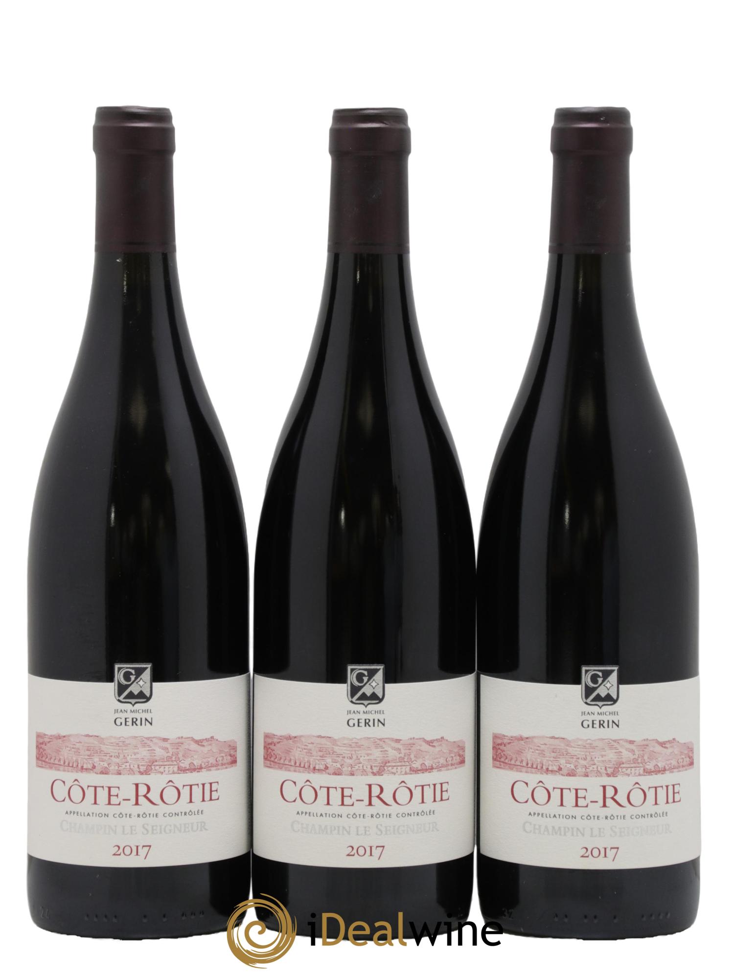 Côte-Rôtie Champin Le Seigneur Jean-Michel Gerin 2017 - Lot de 3 bouteilles - 0