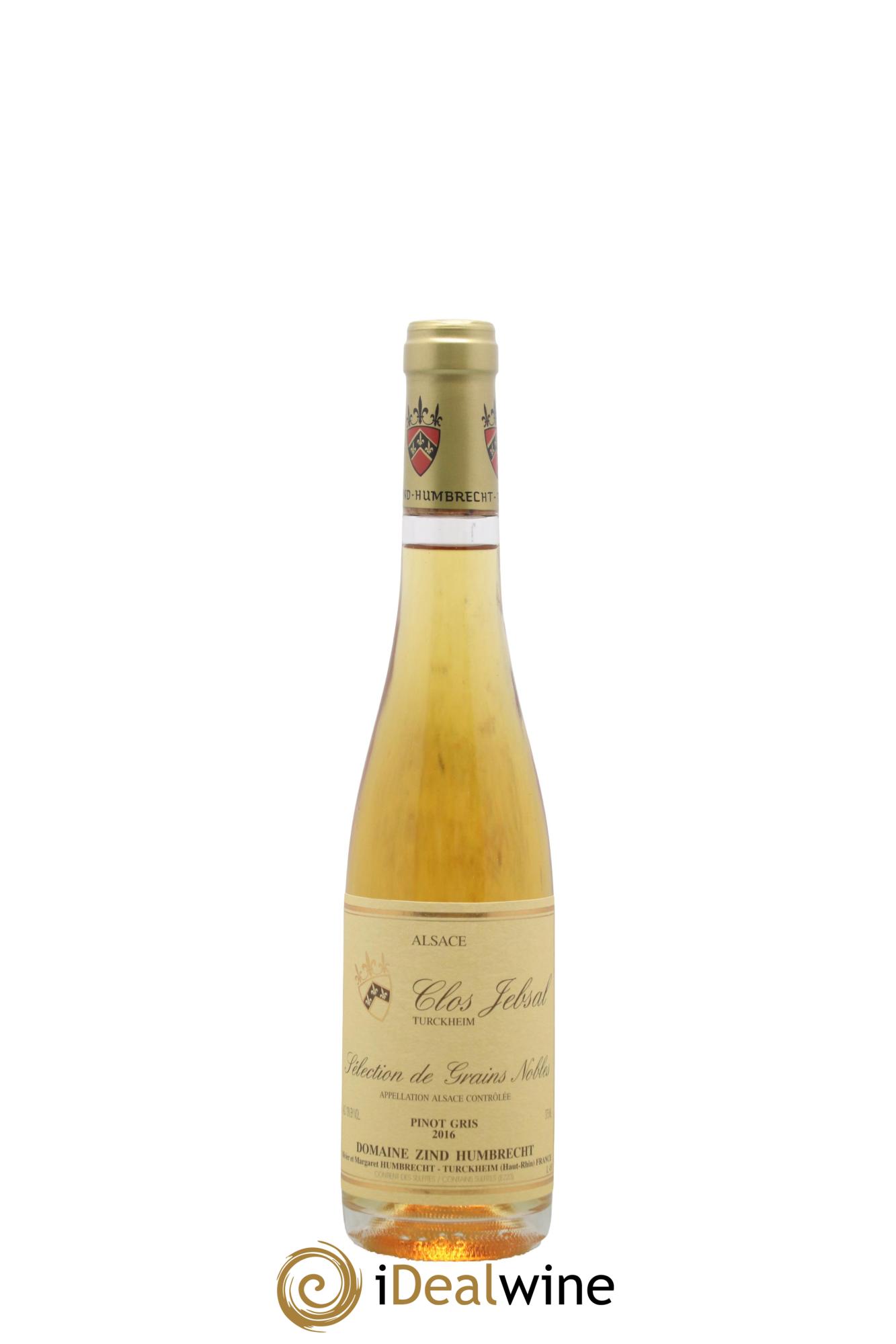 Alsace Pinot Gris Clos Jebsal Sélection de Grains Nobles Zind-Humbrecht (Domaine) 2016 - Lot de 1 demi bouteille - 0