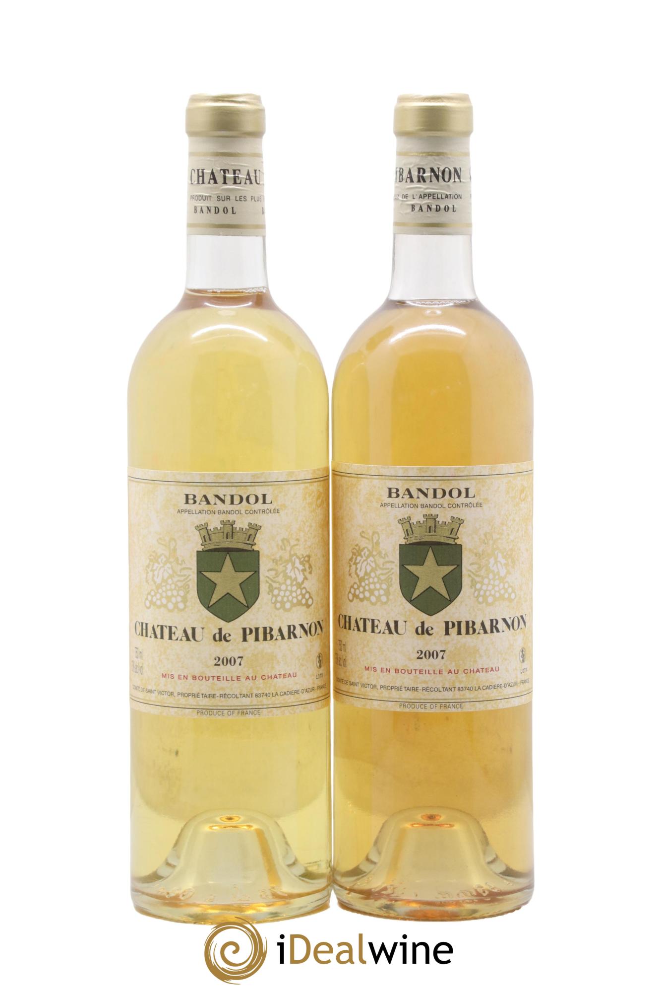 Bandol Château de Pibarnon Comte de Saint-Victor 2007 - Lot de 2 bouteilles - 0