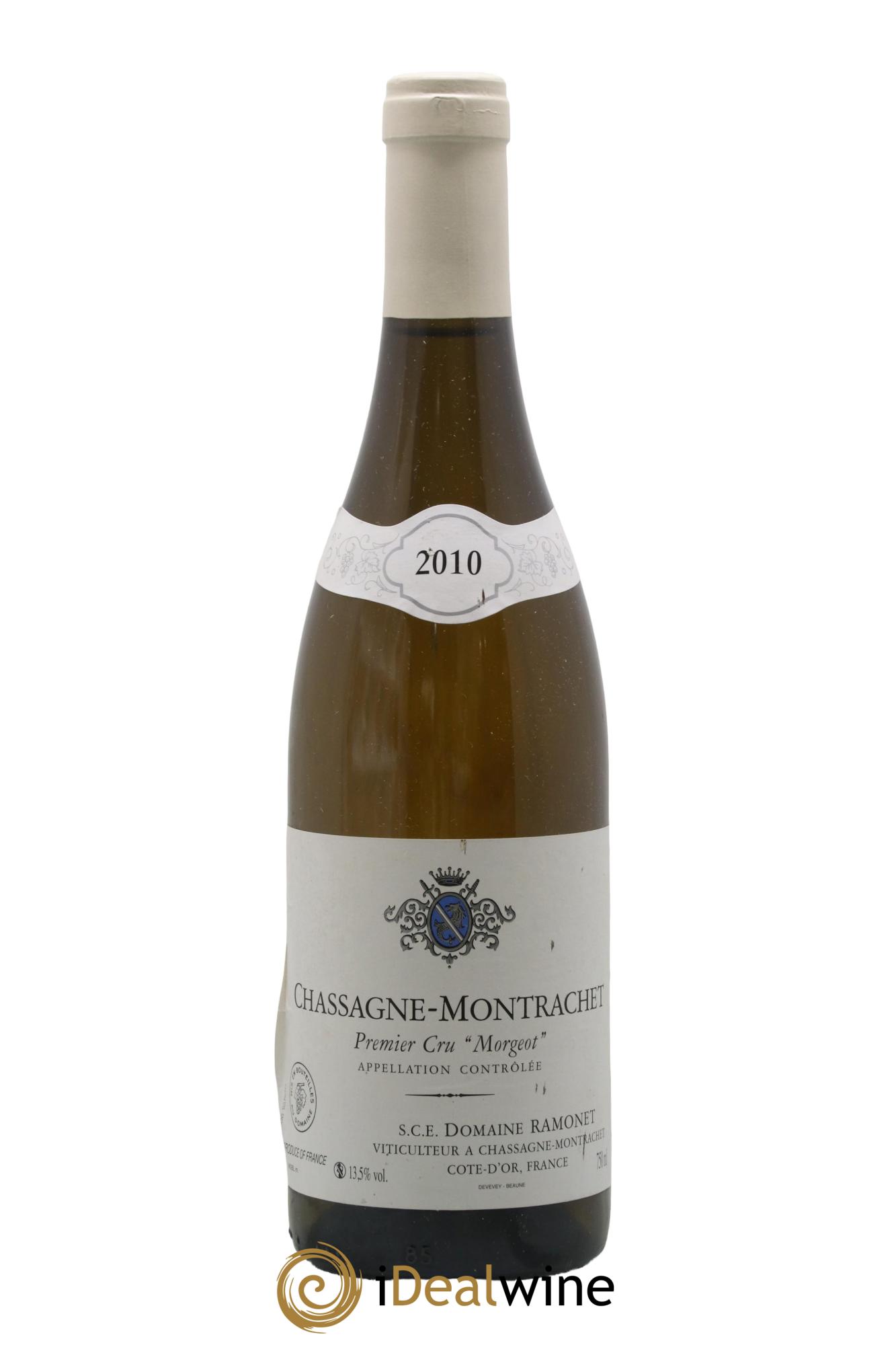 Chassagne-Montrachet 1er Cru Morgeot Ramonet (Domaine) 2010 - Lot de 1 bouteille - 0