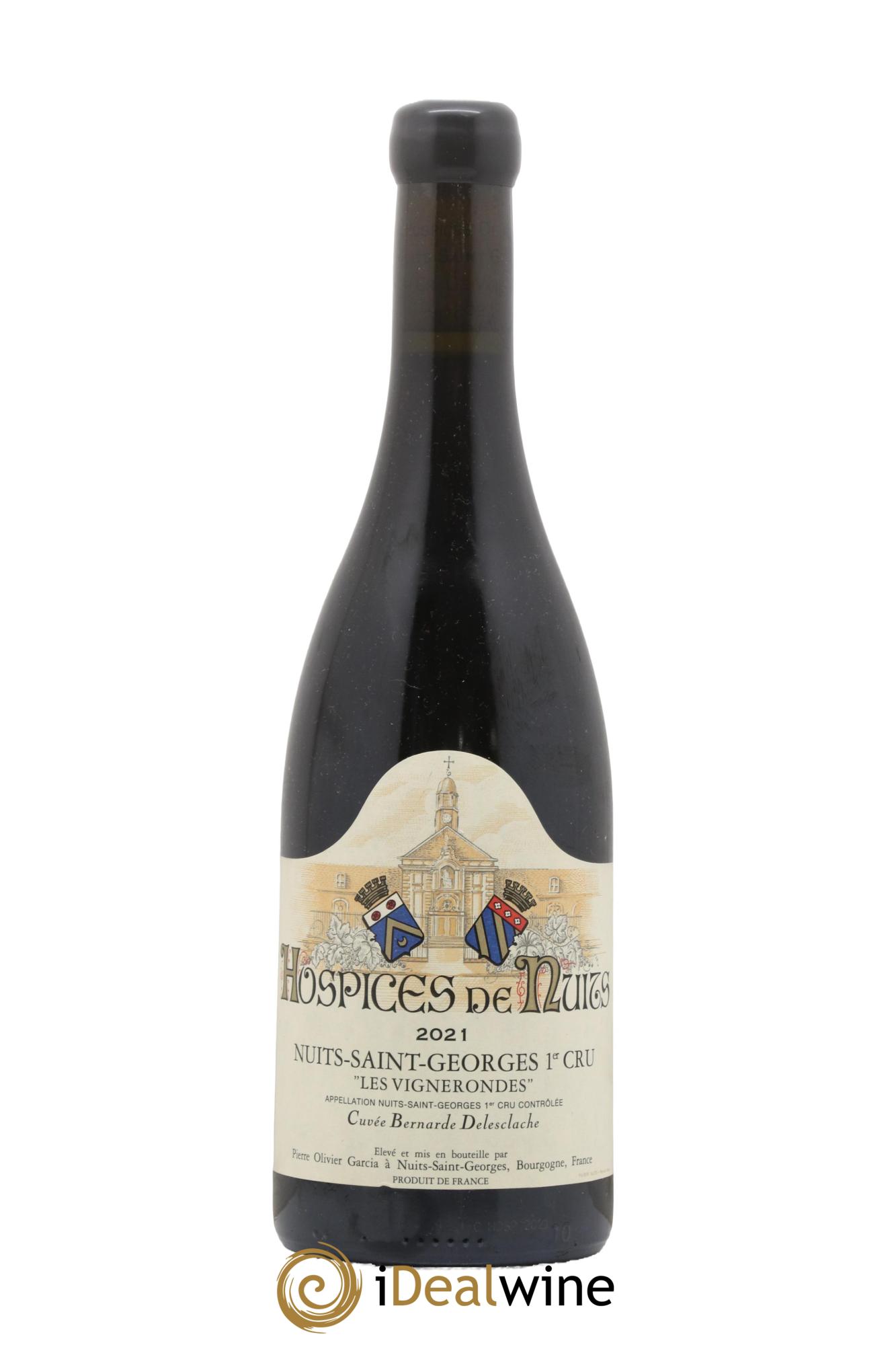 Nuits-Saint-Georges 1er Cru Les Vignerondes Hospices De Nuits Cuvée Bernarde Delesclache Pierre Olivier Garcia 2021 - Lot de 1 bouteille - 0