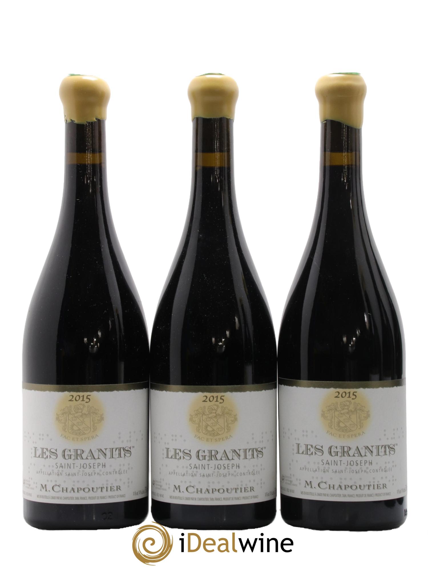 Saint-Joseph Les Granits Chapoutier 2015 - Lot of 6 bottles - 1