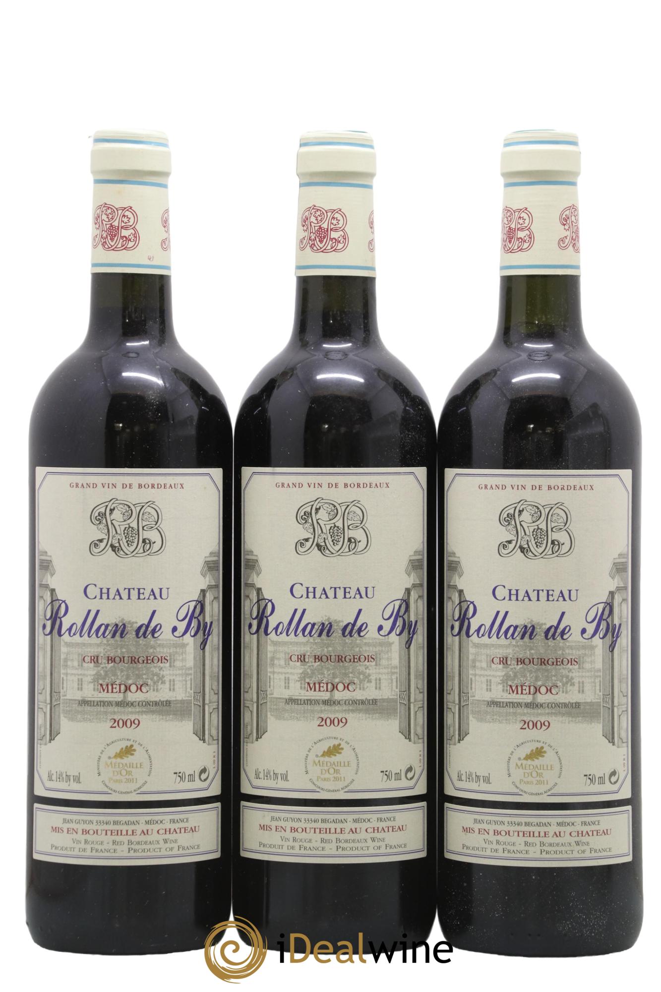 Château Rollan de By Cru Bourgeois 2009 - Lot de 3 bouteilles - 0