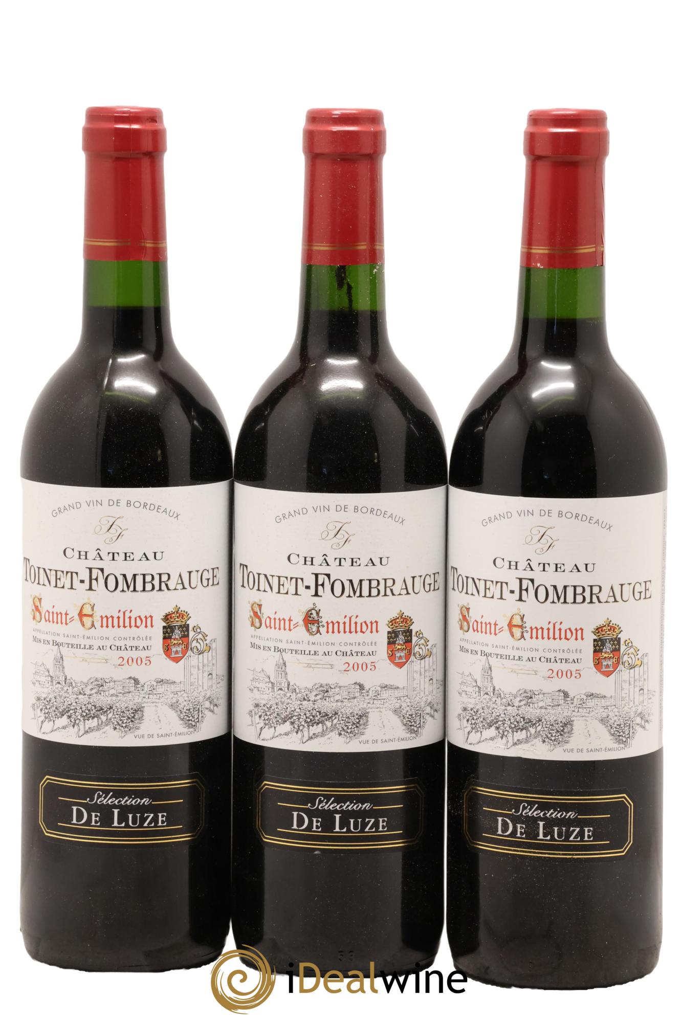 Saint-Émilion Château Toinet-Fombrauge 2005 - Lot de 3 bouteilles - 0