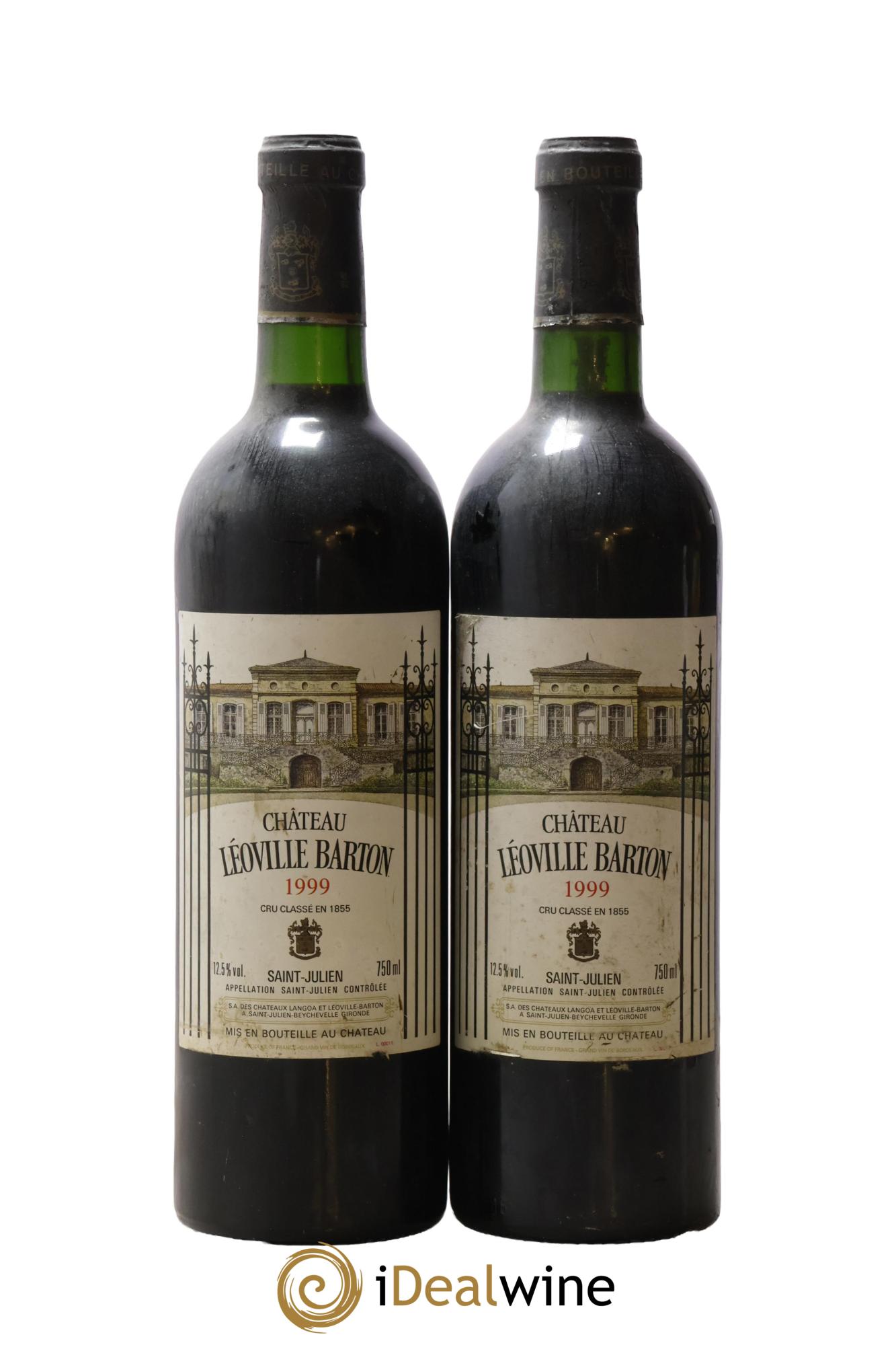 Château Léoville Barton 2ème Grand Cru Classé 1999 - Lot de 2 bouteilles - 0