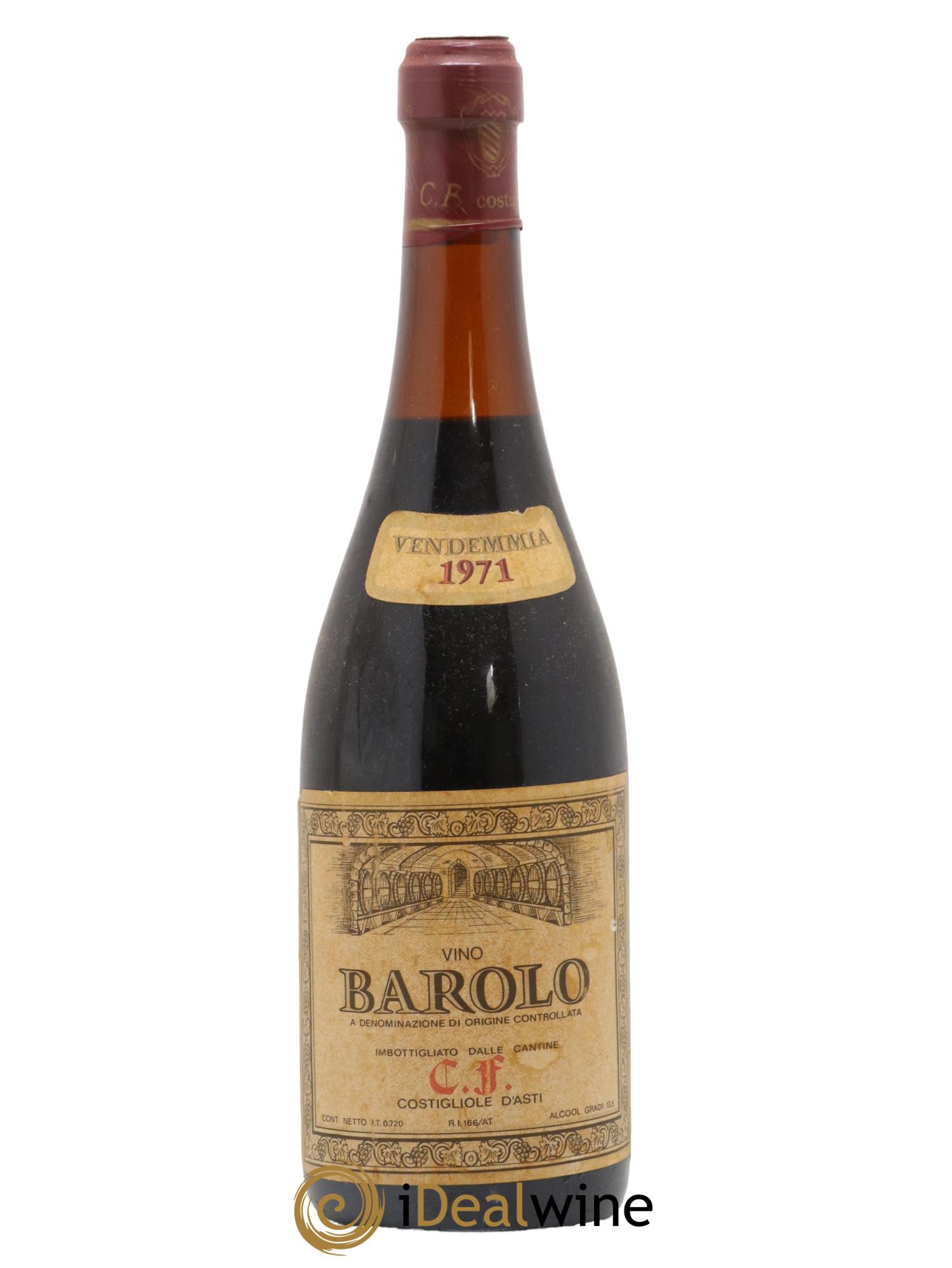 Barolo Costiglio le Dasti 1971 - Lot de 1 bouteille - 0