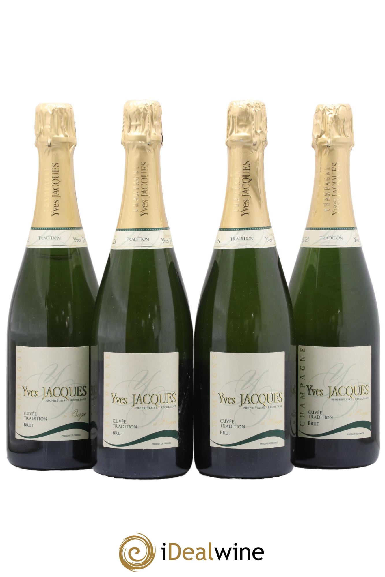 Champagne Cuvée Tradition Maison Yves Jacques 2022 - Lot de 4 bouteilles - 0