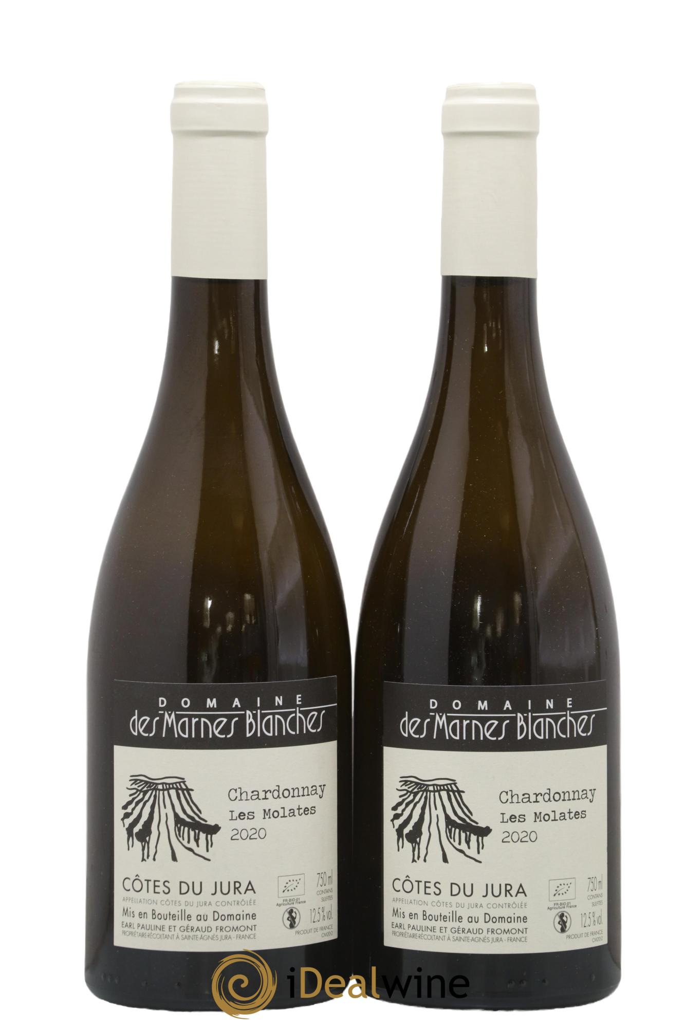 Côtes du Jura Les Molates Chardonnay Marnes Blanches (Domaine des) 2020 - Lot de 2 bouteilles - 0
