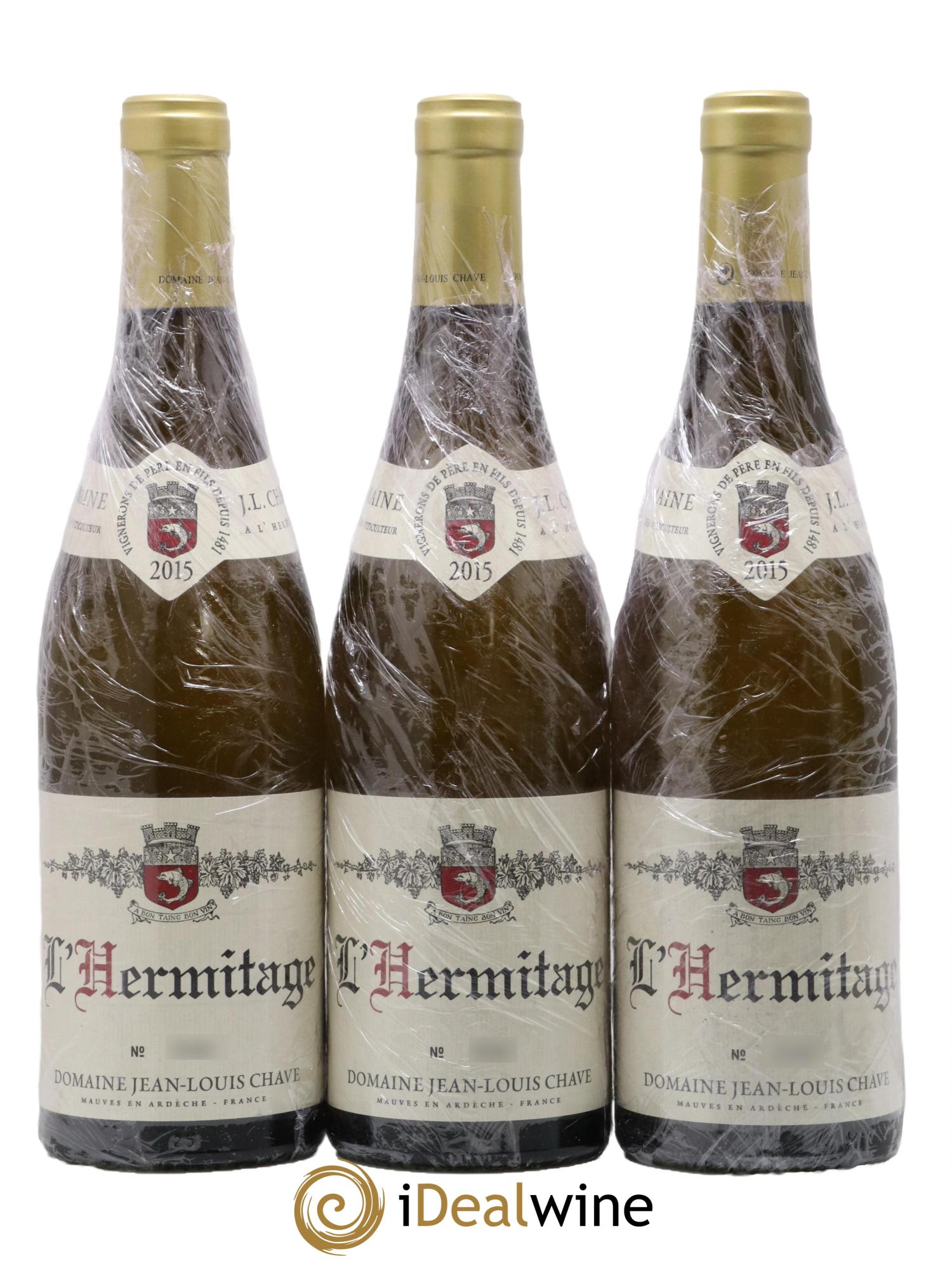 Hermitage Jean-Louis Chave 2015 - Lot de 3 bouteilles - 0