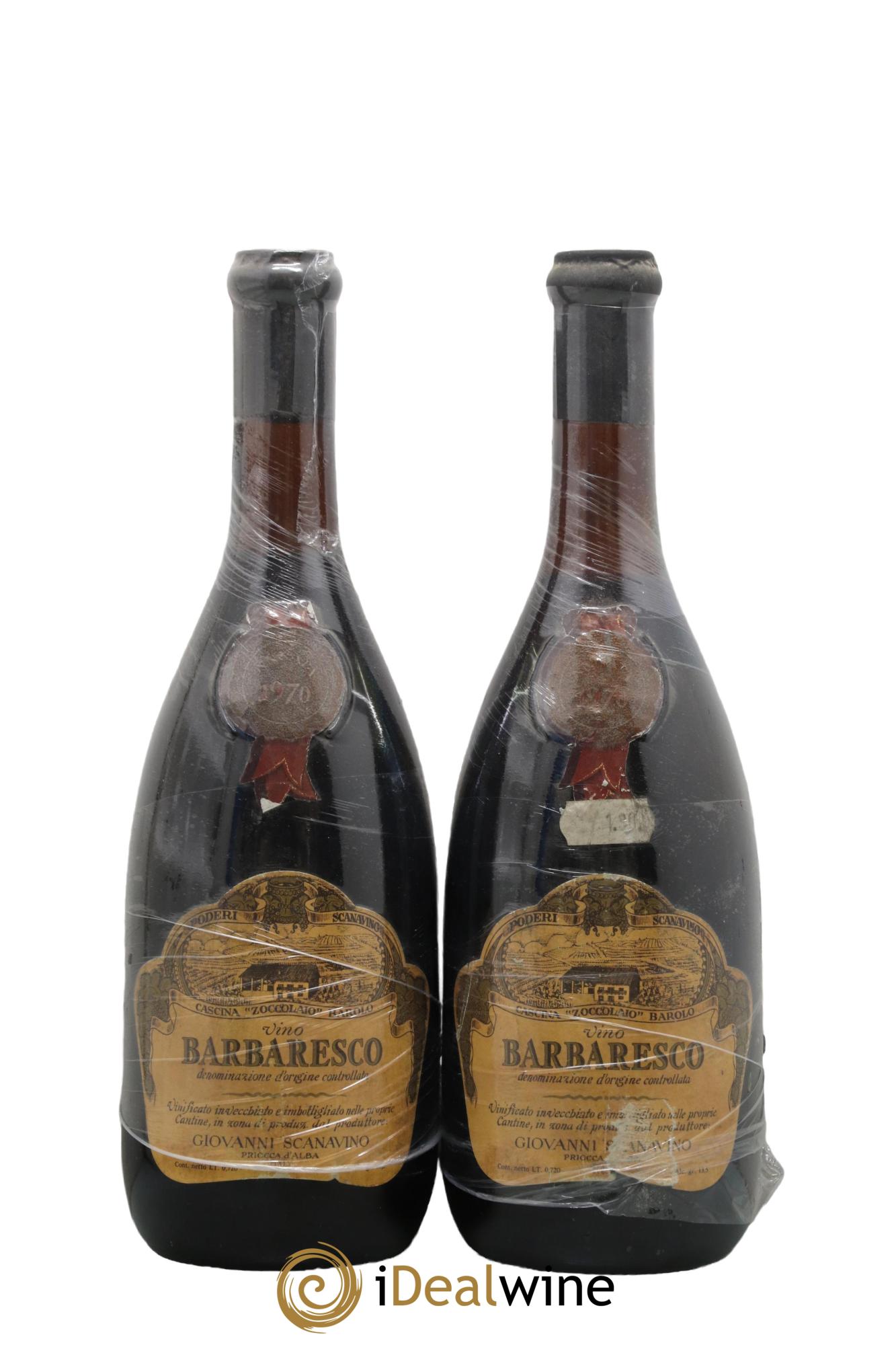 Barbaresco DOCG Scanavino 1970 - Lot de 2 bouteilles - 0