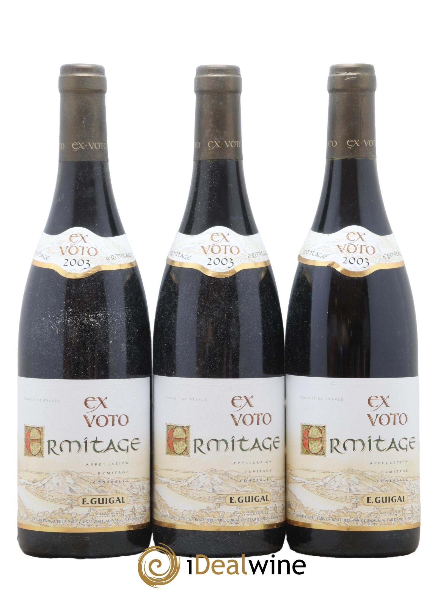 Ermitage Ex Voto Guigal 2003 - Lot de 12 bouteilles - 1