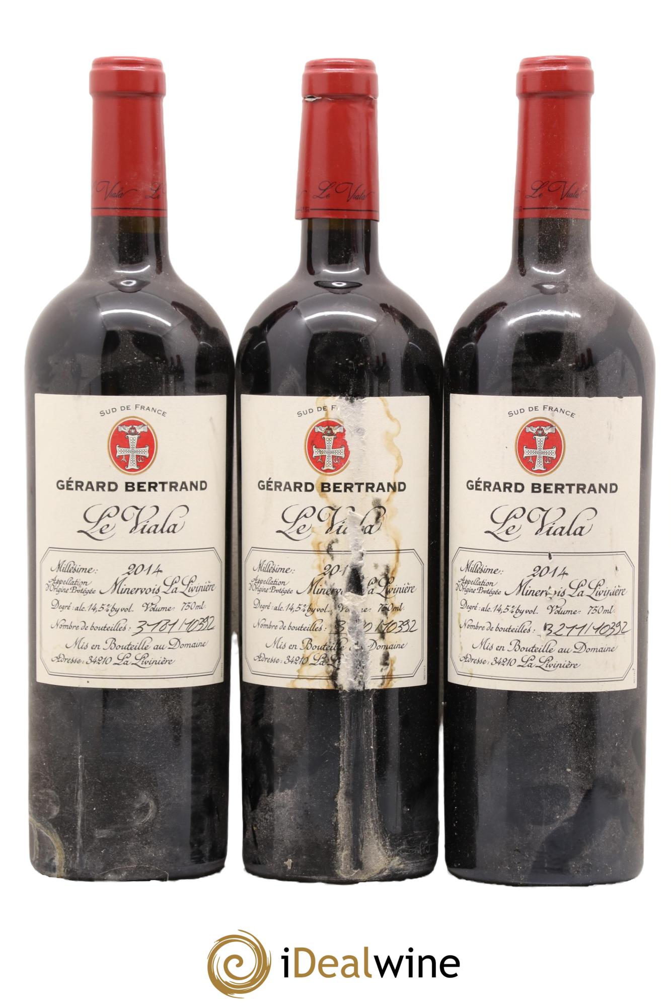 Minervois La Livinière Le Viala Gérard Bertrand 2014 - Lot de 3 bouteilles - 0