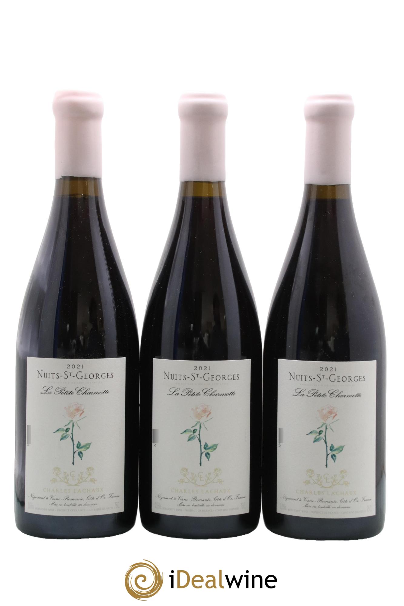 Nuits-Saint-Georges La Petite Charmotte Charles Lachaux 2021 - Lot de 3 bouteilles - 0