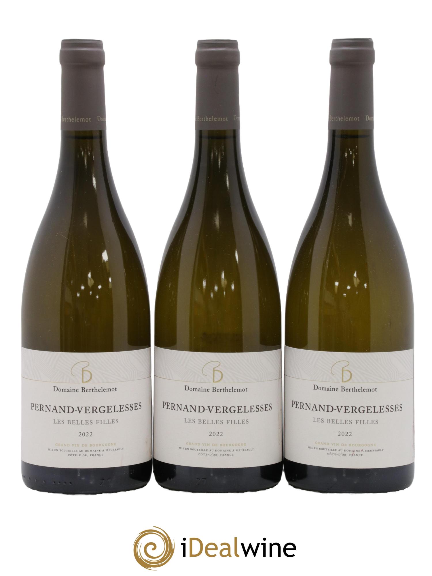 Pernand-Vergelesses Les Belles Filles Berthelemot 2022 - Lot de 3 bouteilles - 0