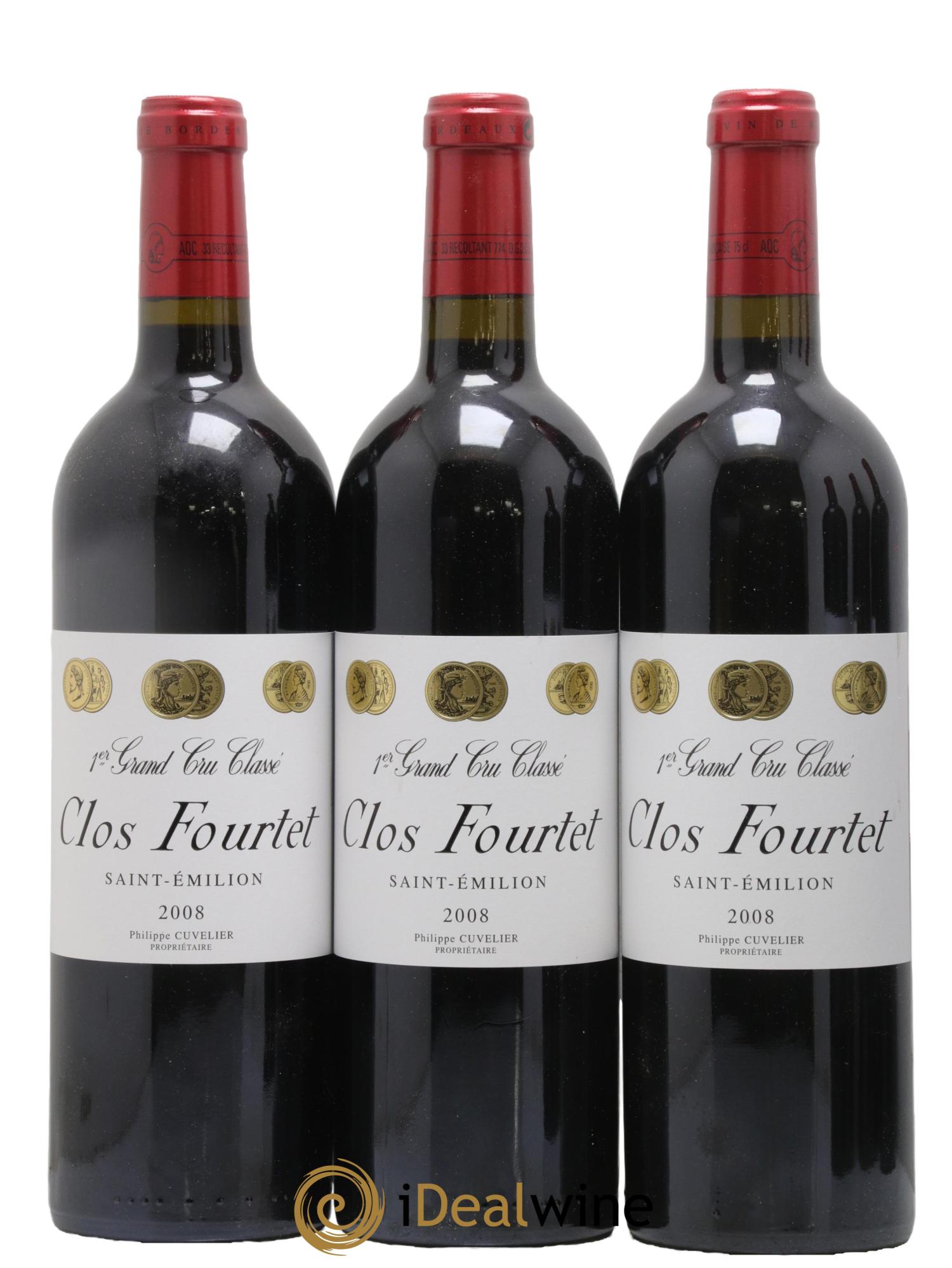 Clos Fourtet 1er Grand Cru Classé B 2008 - Lot of 6 bottles - 1