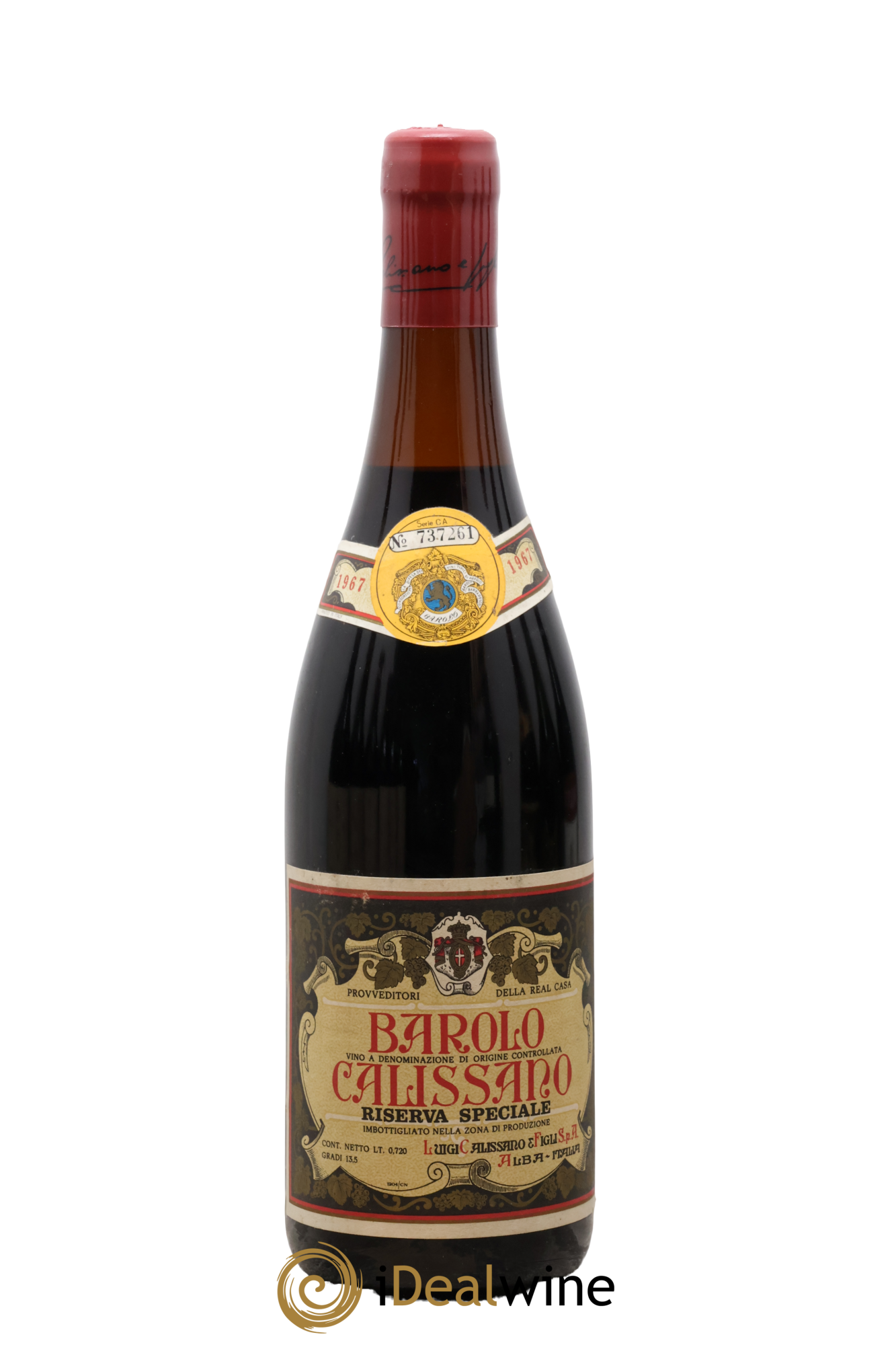 Barolo DOCG Riserva Speciale Luigi Calissano 1967 - Posten von 1 Flasche - 0