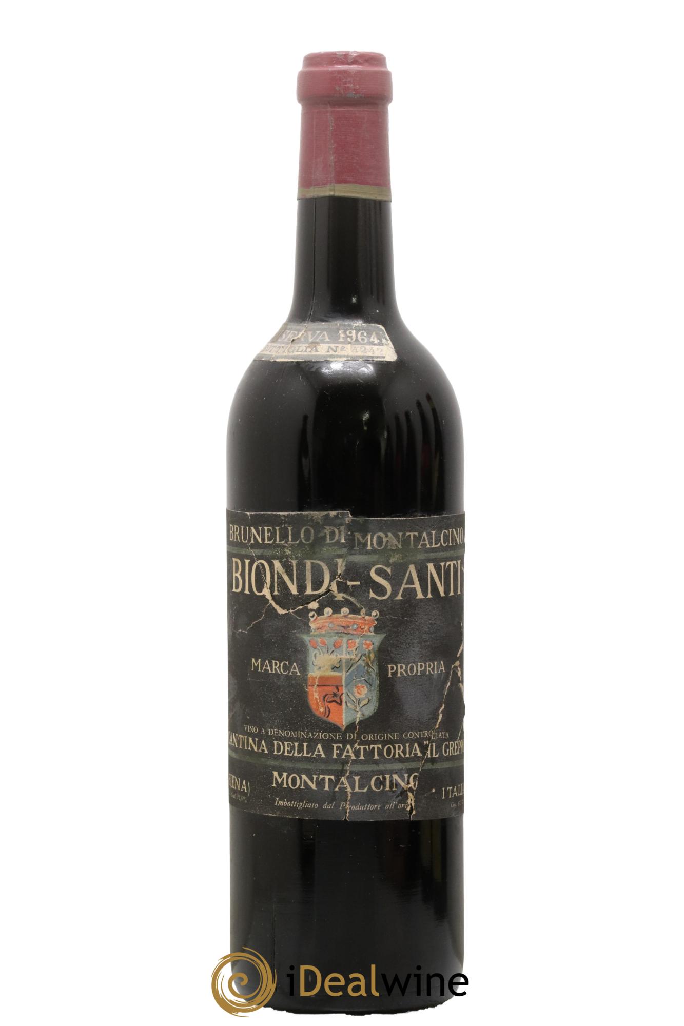 Brunello di Montalcino DOCG Riserva Biondi-Santi Tenuta Greppo 1964 - Lotto di 1 bottiglia - 0