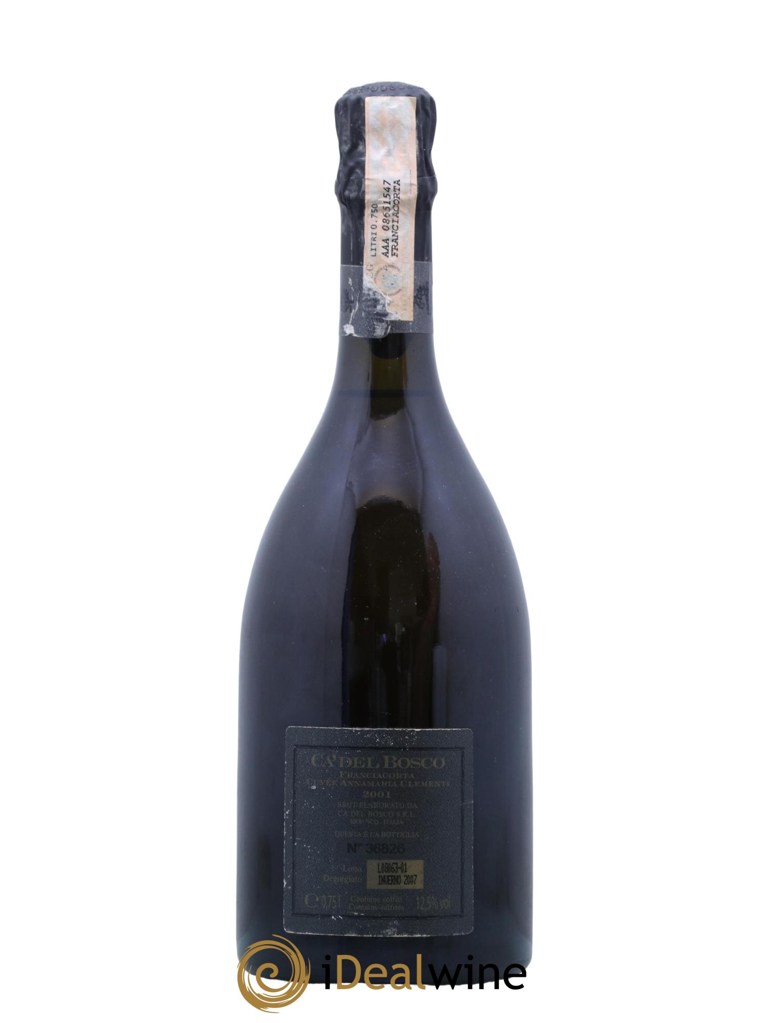 Franciacorta DOCG Riserva Annamaria Clementi Ca del Bosco 2001 - Posten von 1 Flasche - 1