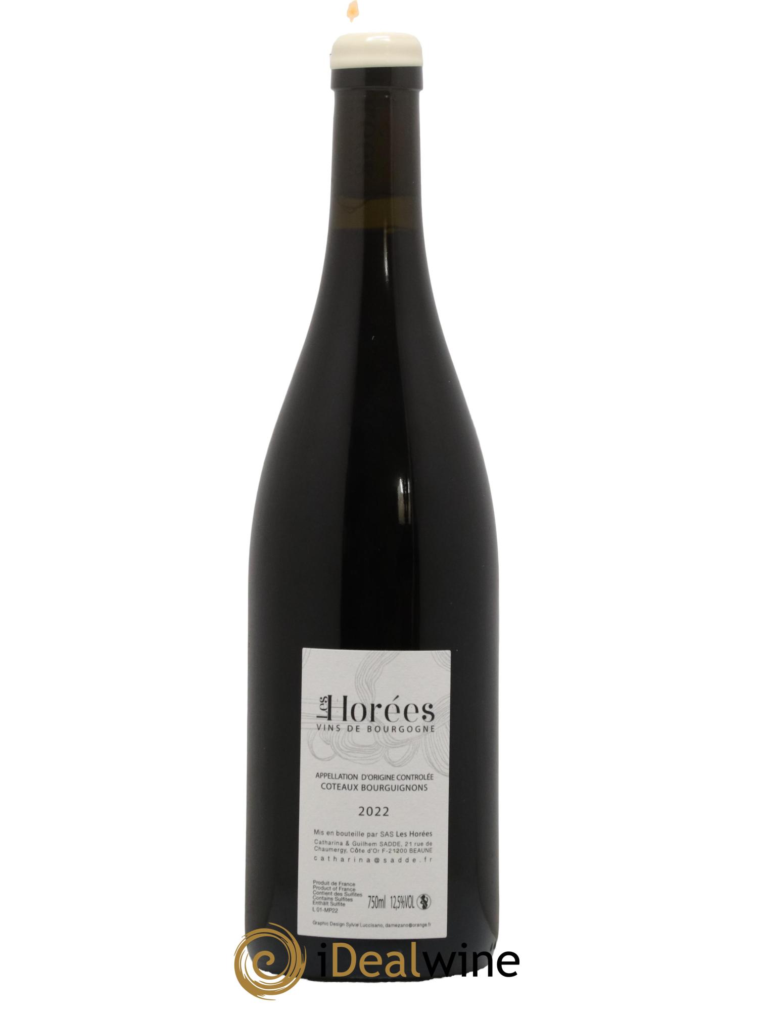 Coteaux Bourguignons Mon Poulain Les Horées 2022 - Lot de 1 bouteille - 1