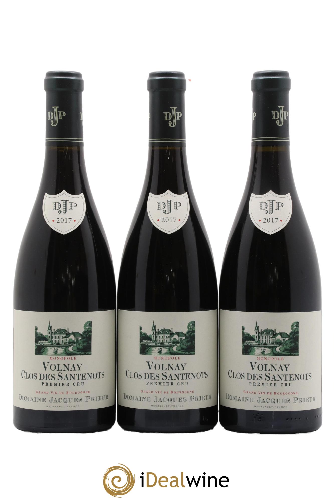 Volnay 1er Cru Clos des Santenots Jacques Prieur (Domaine) 2017 - Lot de 3 bouteilles - 0