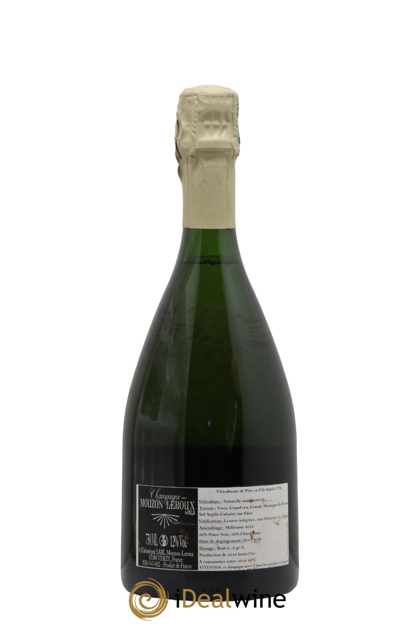 La Blanche Voie Verzy Grand Cru Brut Mouzon-Leroux 2013 - Lot de 1 bouteille - 1