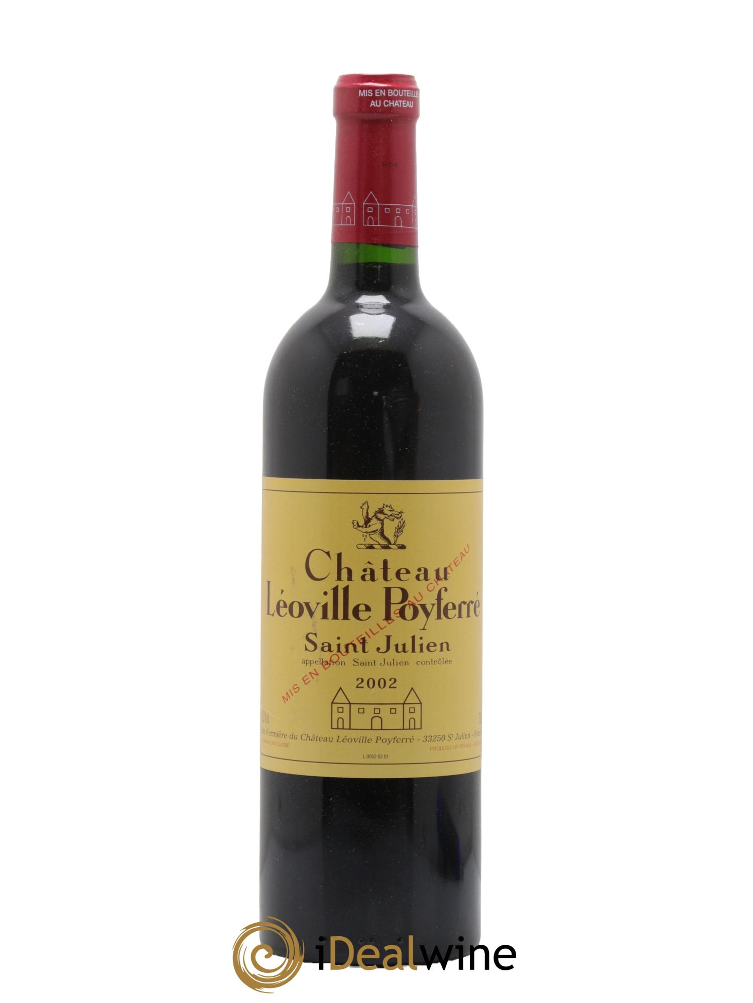 Château Léoville Poyferré 2ème Grand Cru Classé 2002 - Lot de 1 bouteille - 0