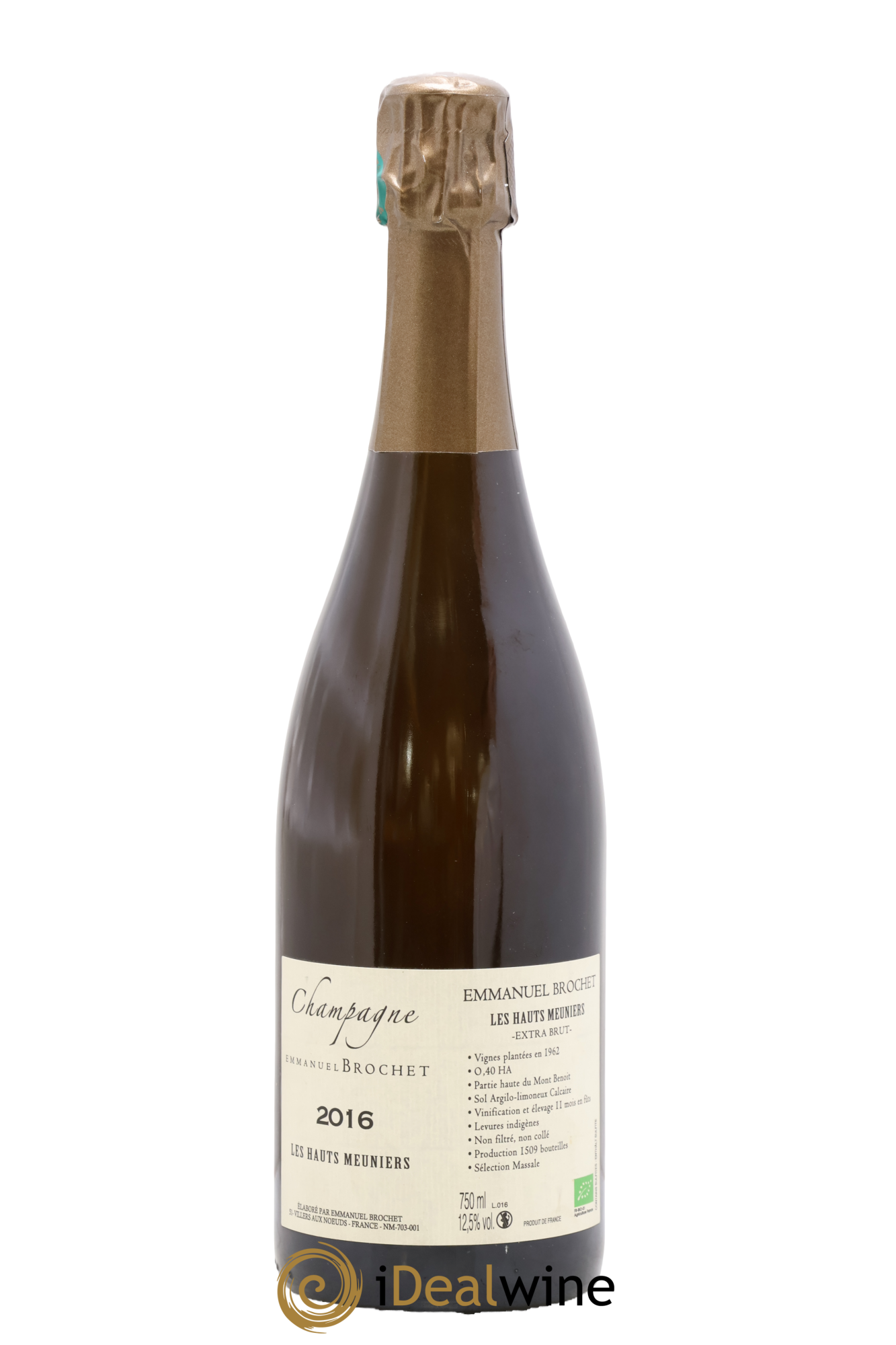 Les Hauts Meuniers Extra-Brut Emmanuel Brochet 2016 - Lot de 1 bouteille - 0