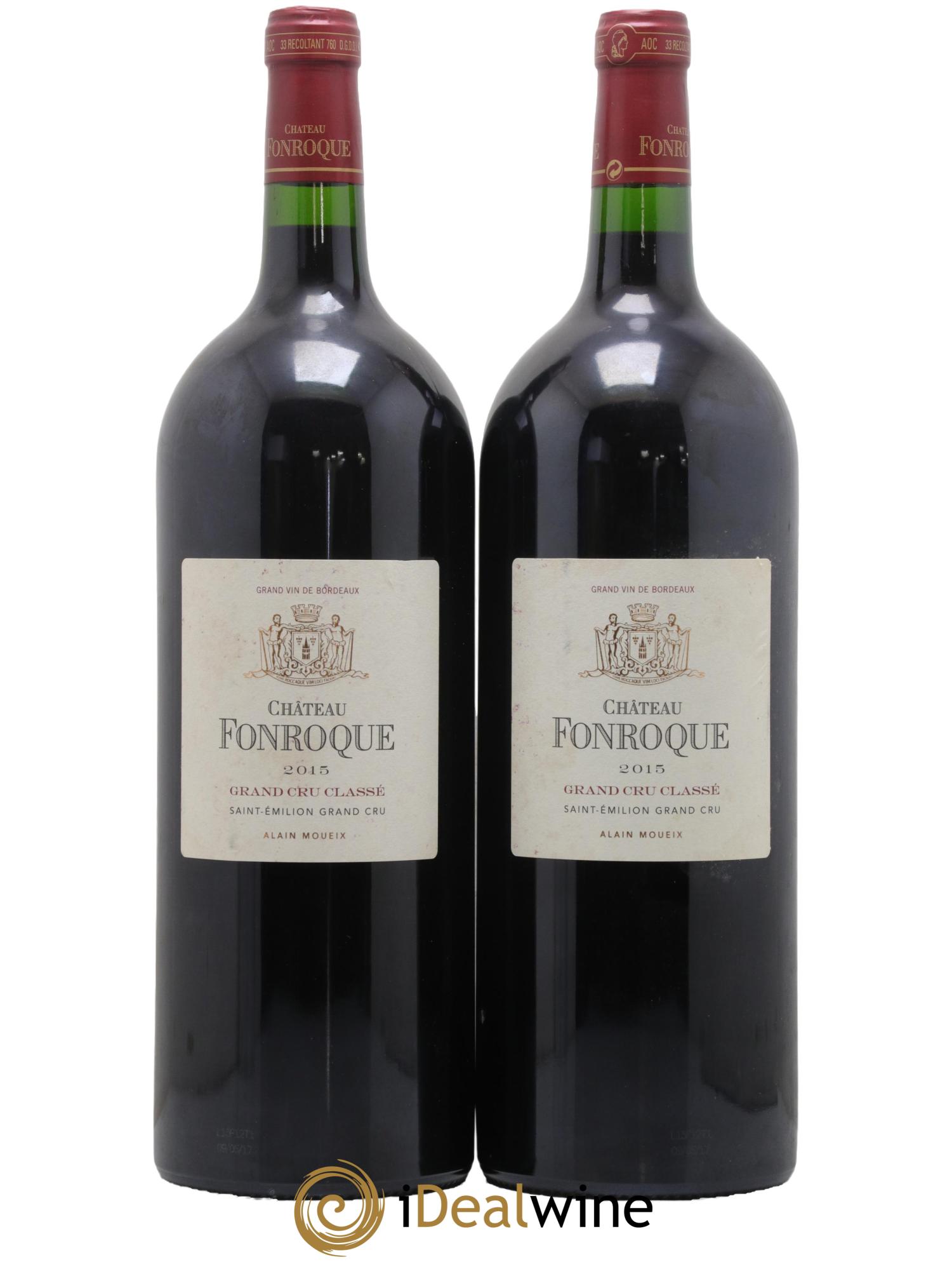 Château Fonroque Grand Cru Classé 2015 - Lot de 2 magnums - 0