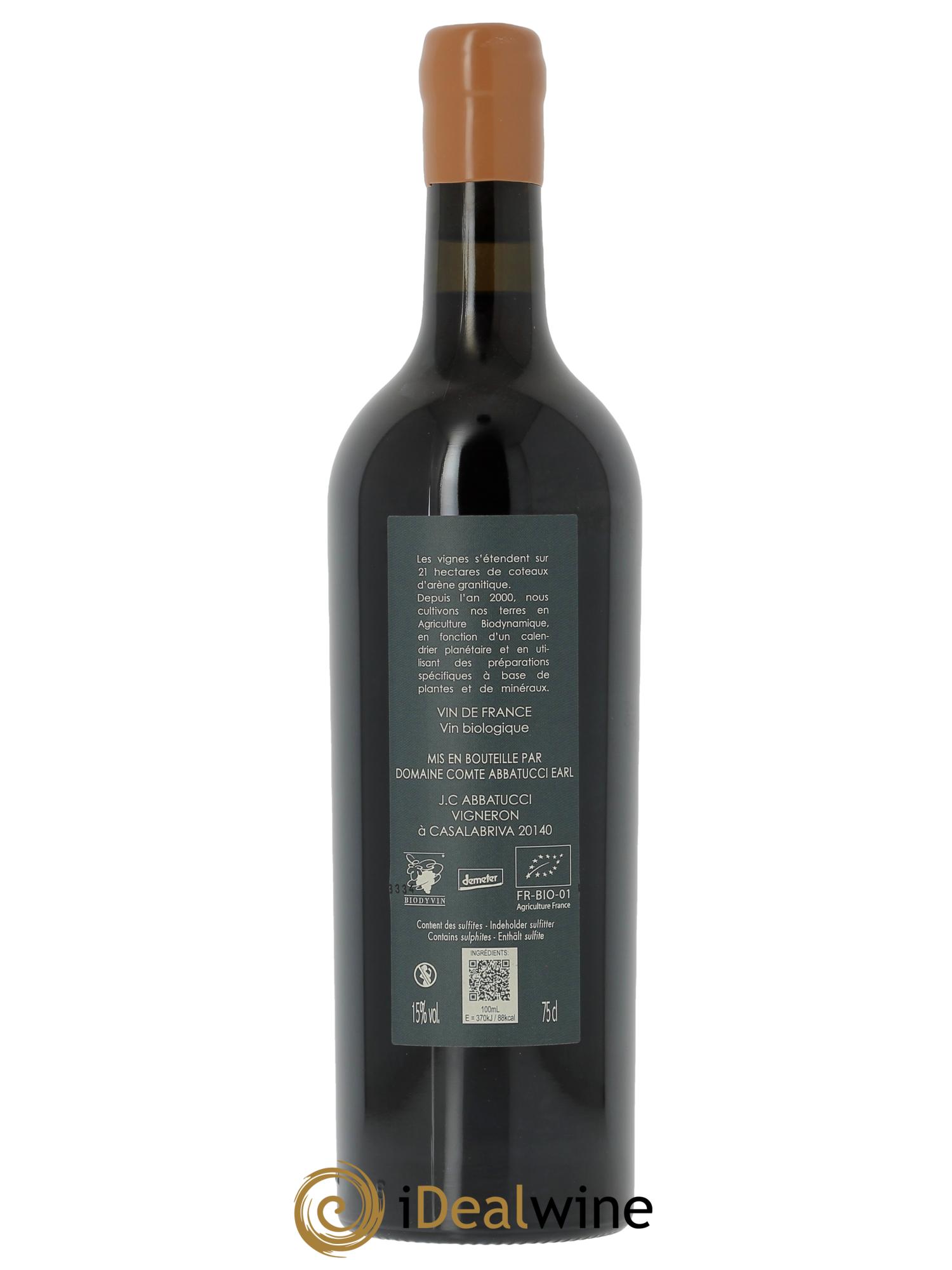 Vin de Corse Ministre Impérial Cuvée Collection Comte Abbatucci (Domaine)  2023 - Lot de 1 bouteille - 1