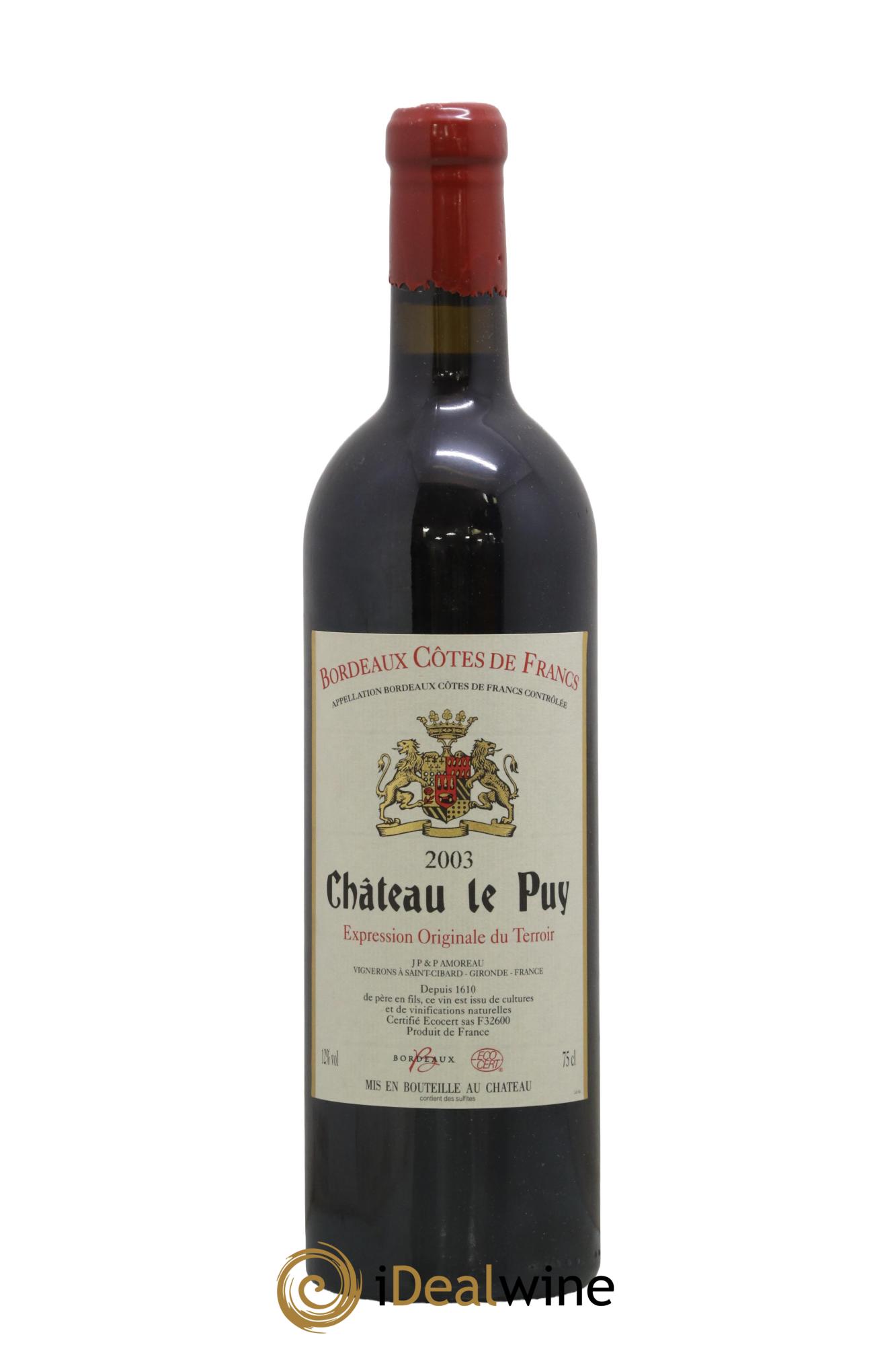 Château Le Puy 2003 - Posten von 1 Flasche - 0